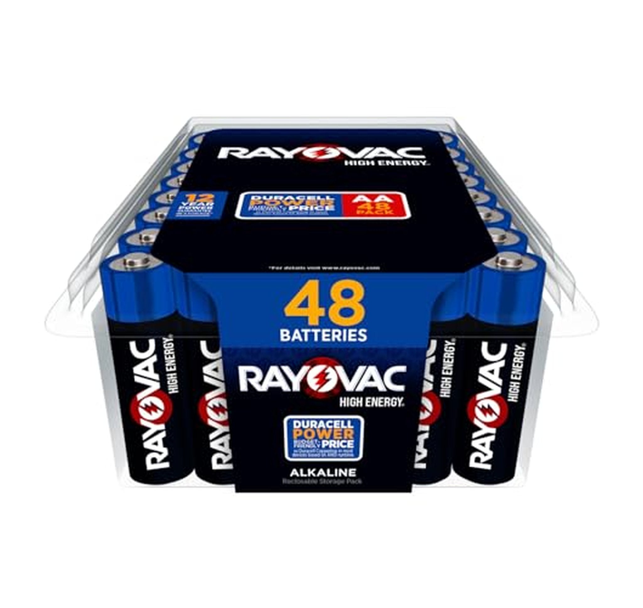 48 Pack Rayovac High Energy AA Alkaline Batteries