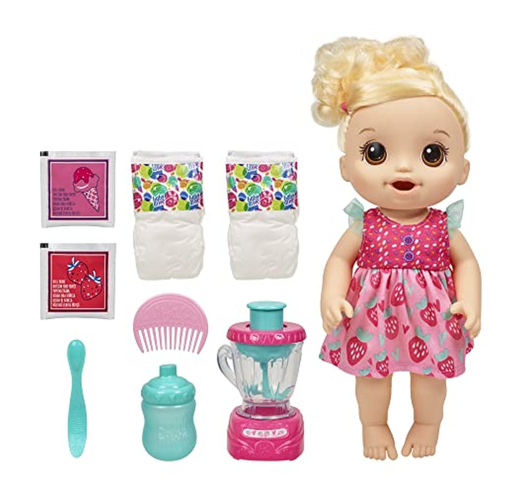 Baby Alive Magical Mixer Strawberry Shake Baby Doll Set