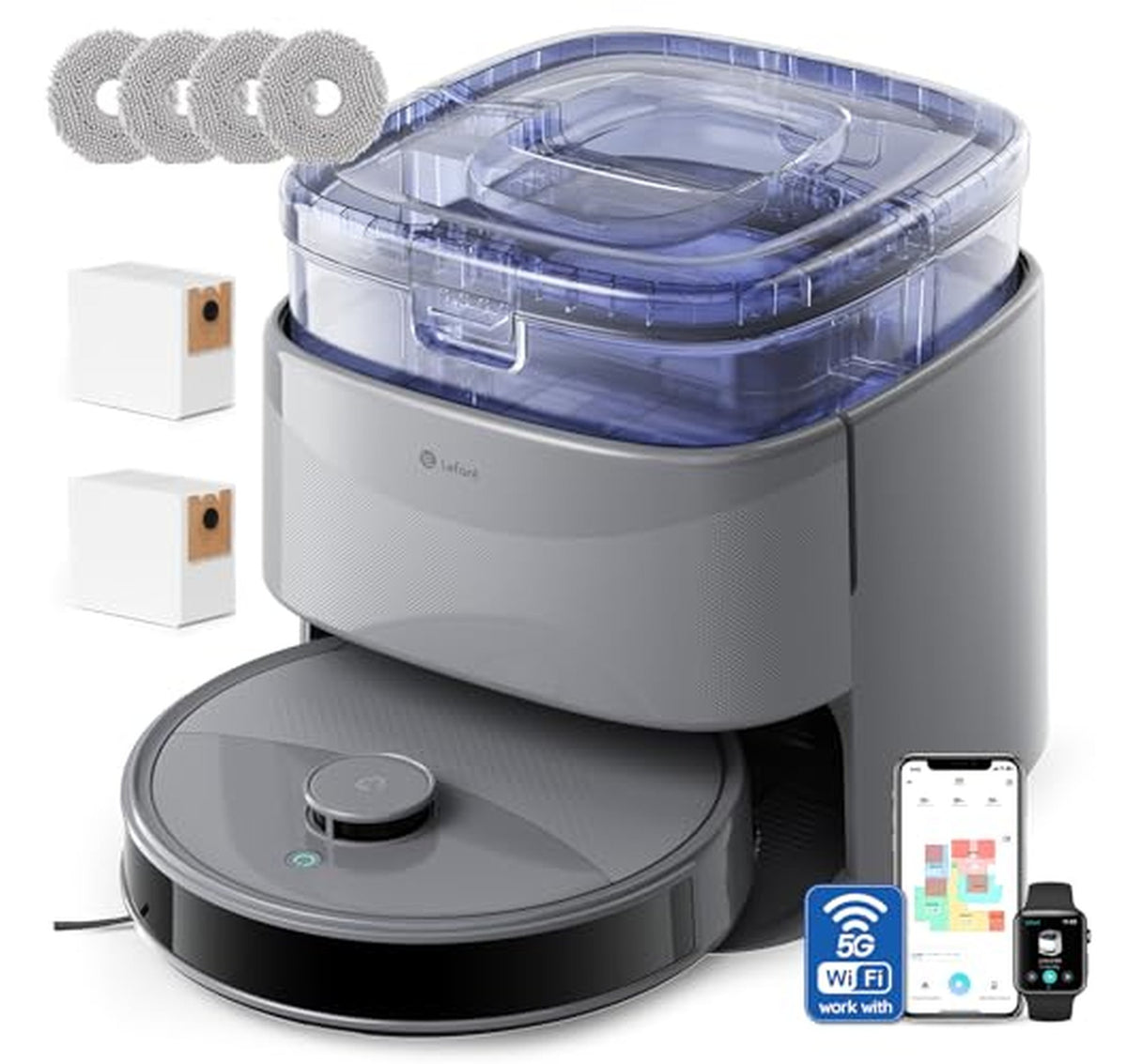Self-Emptying Robot Vacuum and Mop System