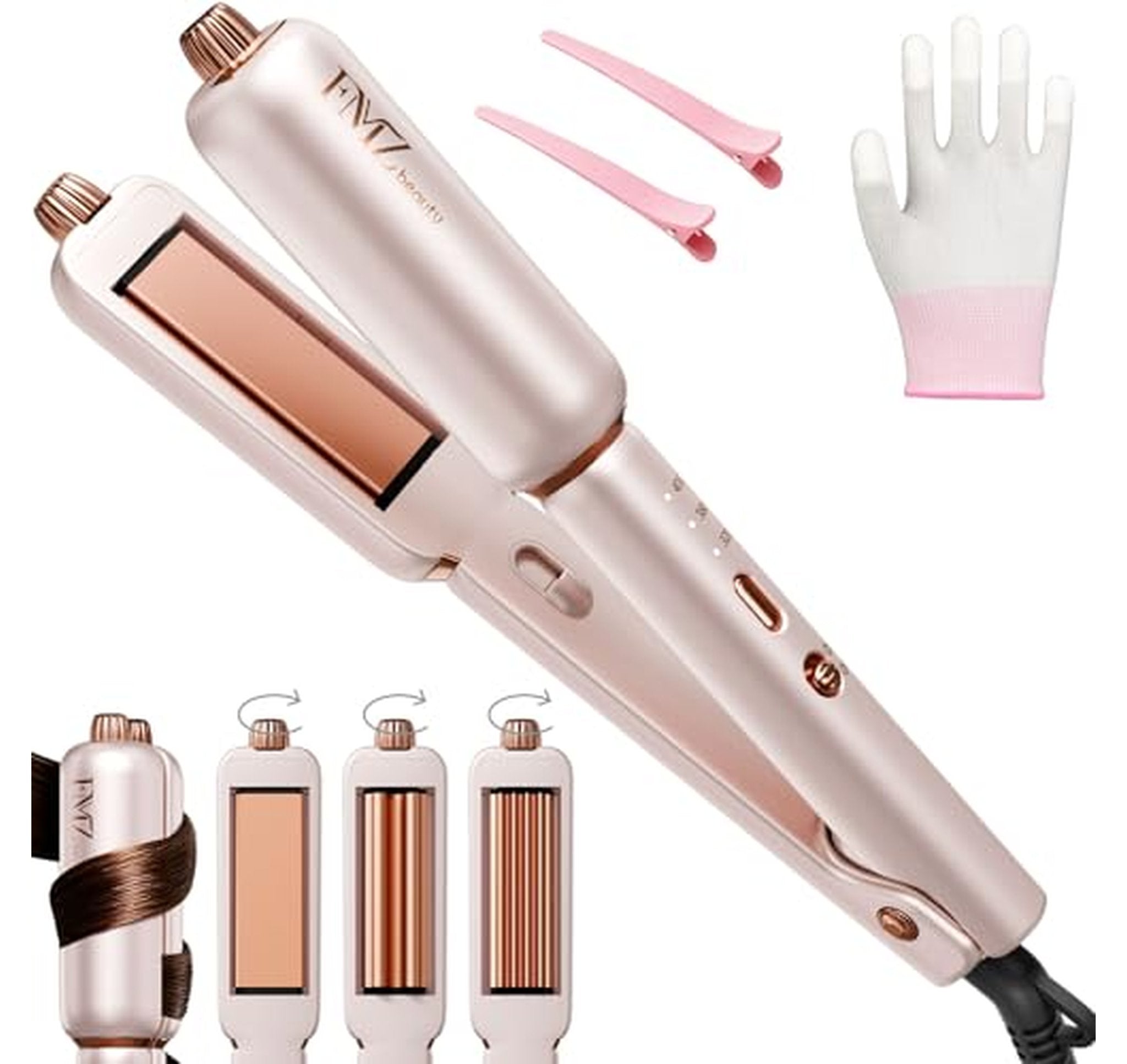 4 in 1 Ionic Hair Straightener Curler Crimper