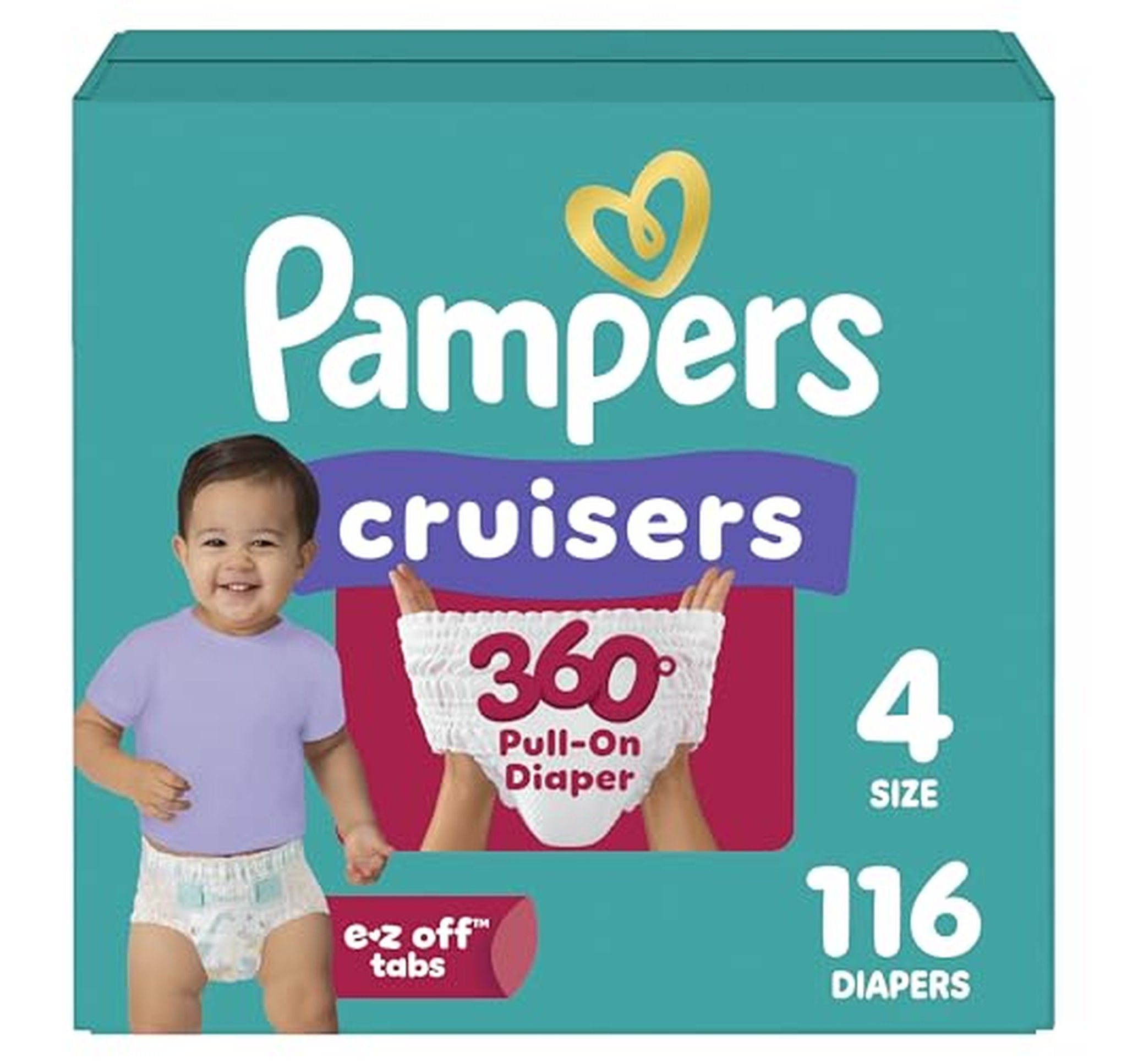 Pampers Cruisers 360 Size 4 Diapers 232 Count