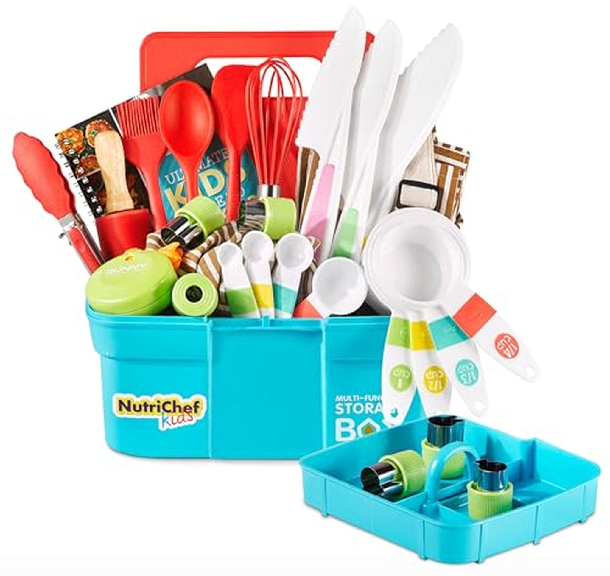 Kids Kitchen Cooking Playset with Utensils and Apron