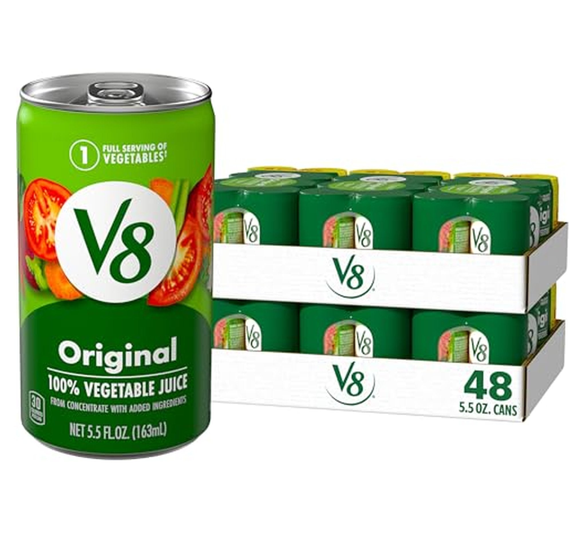 48 Pack V8 Original 100% Vegetable Juice Cans