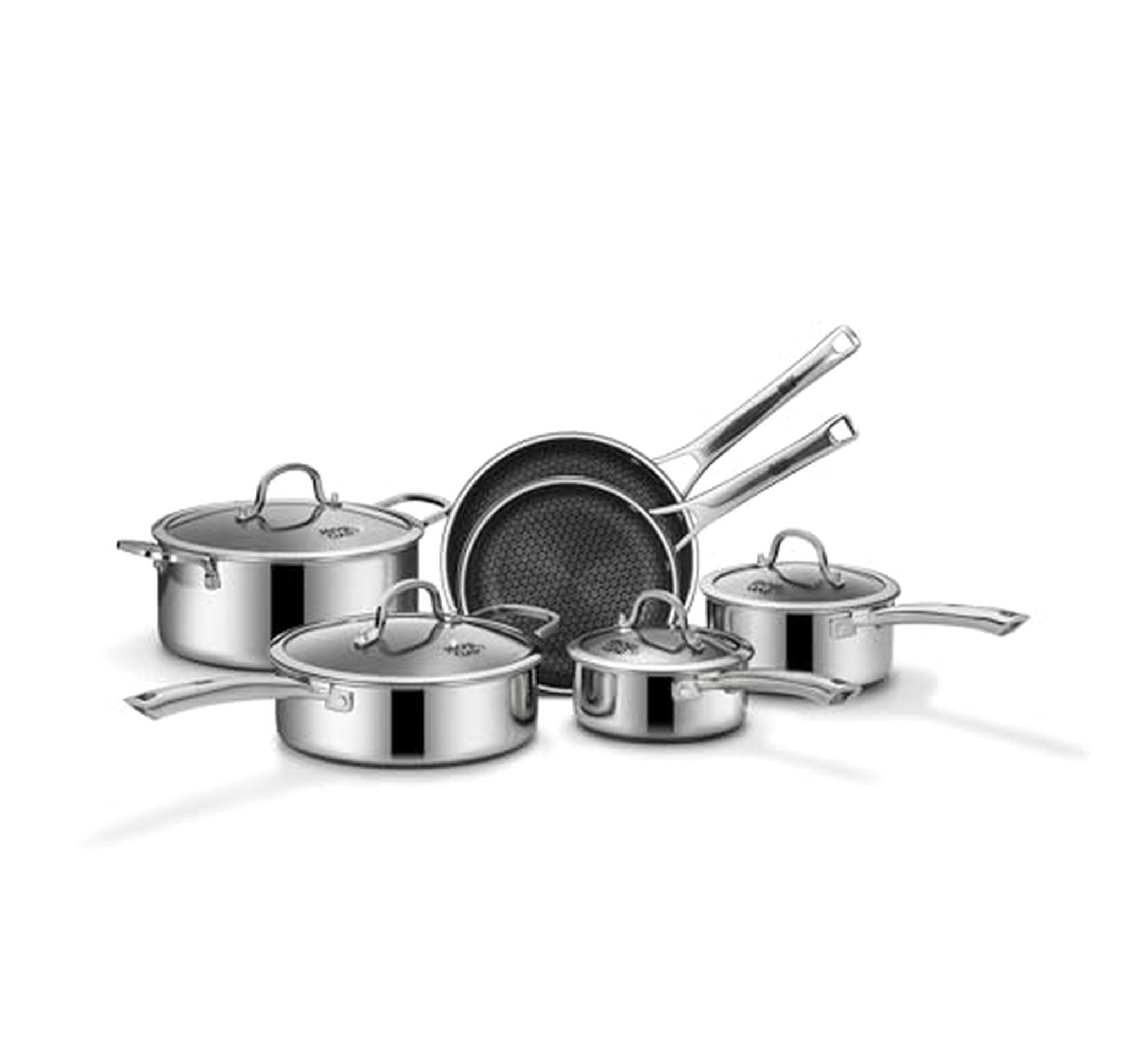 10 Piece Hybrid Stainless Steel Nonstick Cookware Set