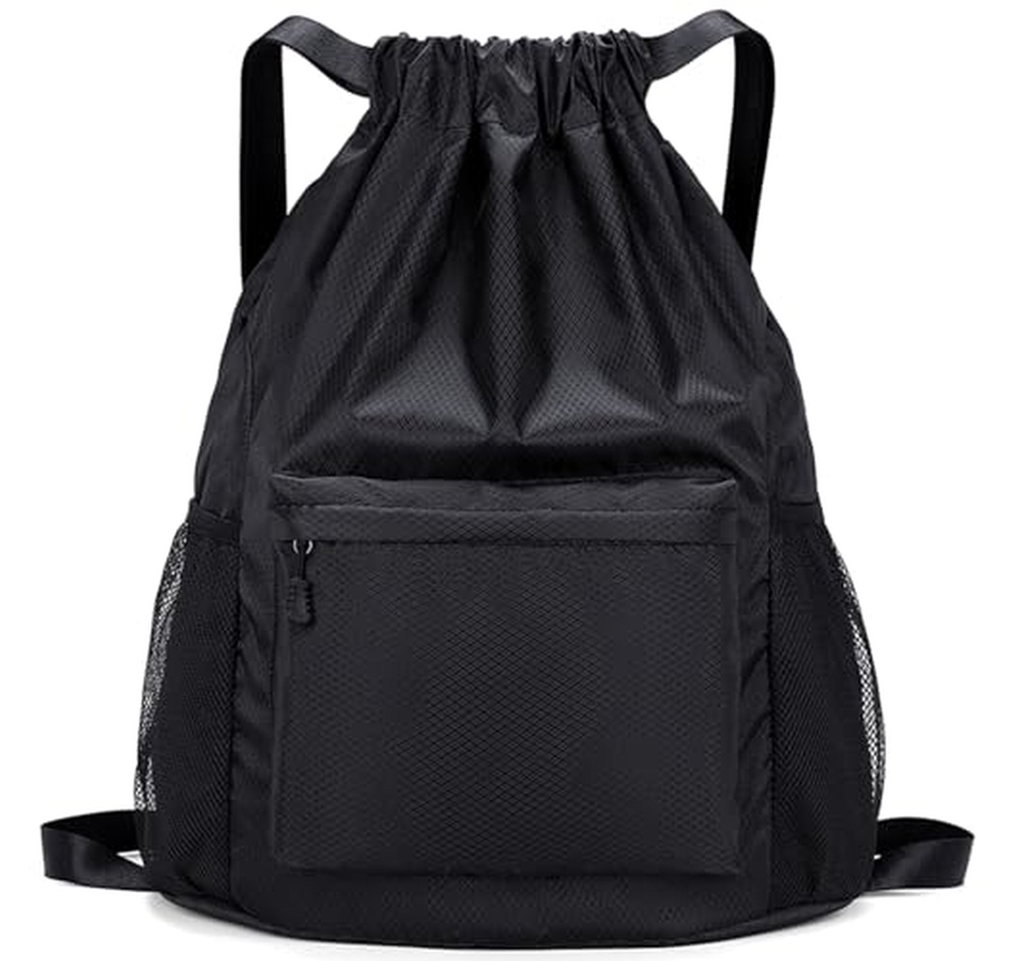 Waterproof Drawstring Gym Backpack with Bottle Pocket
