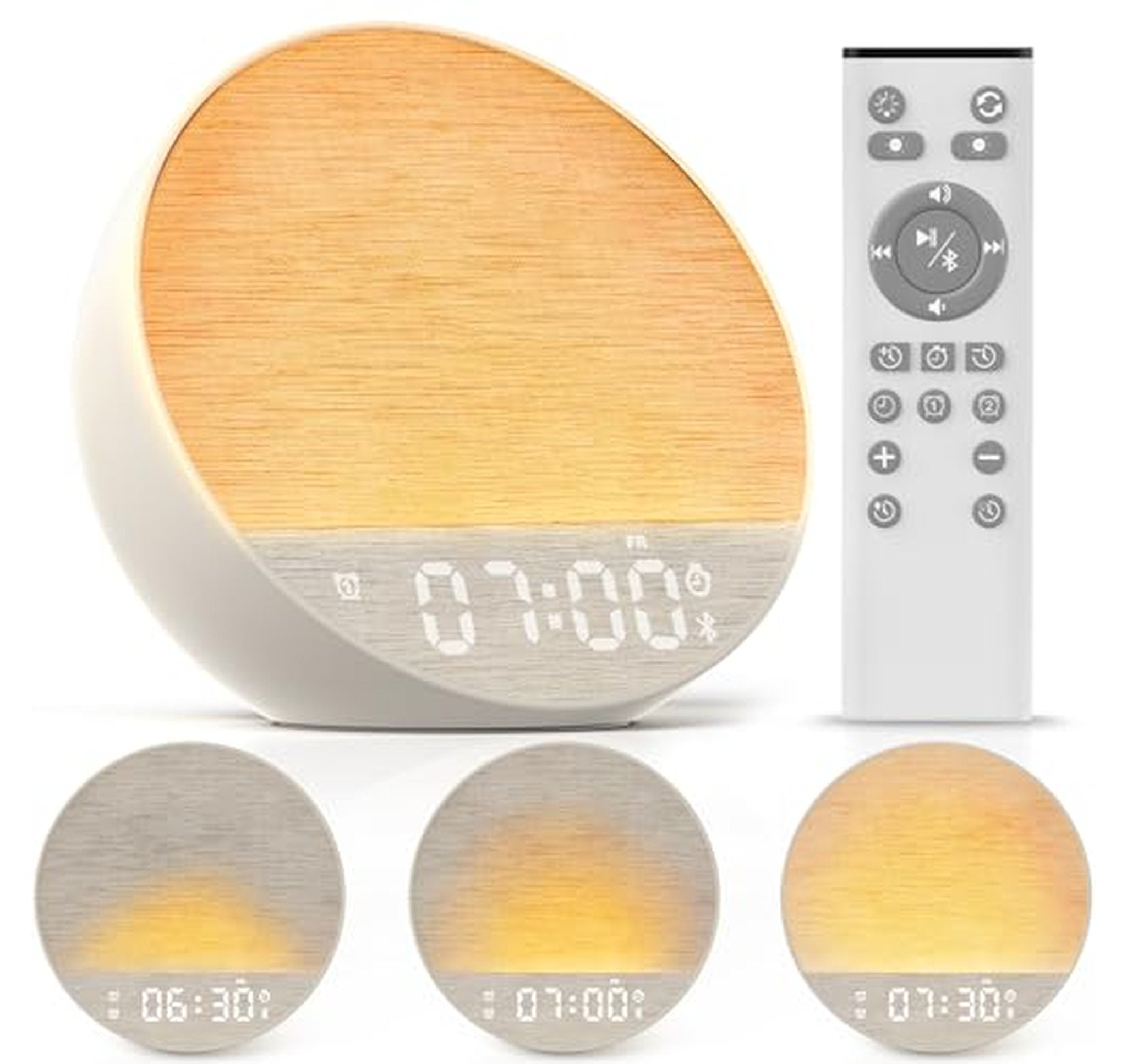 Sunrise Alarm Clock with White Noise and Bluetooth Speaker