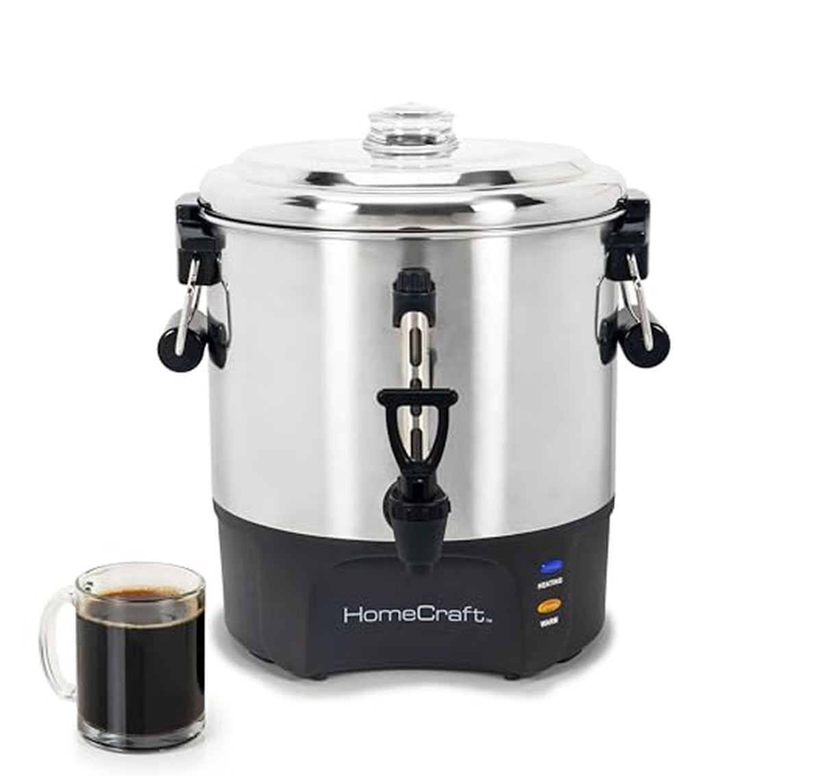 40-Cup Stainless Steel Coffee Urn Beverage Dispenser