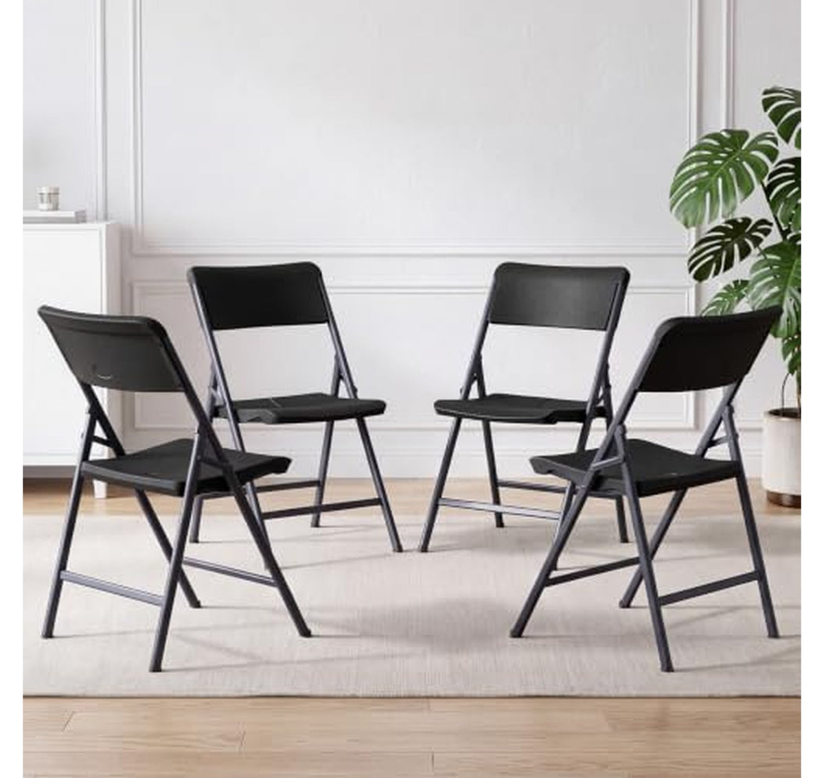 4 Pack Heavy Duty 500 lb Folding Chairs