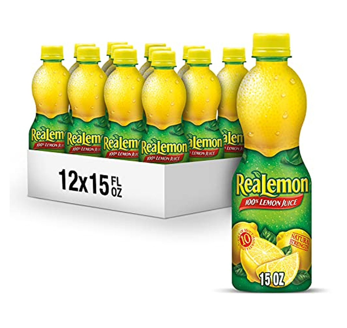 12 Pack ReaLemon 100% Lemon Juice Bottles