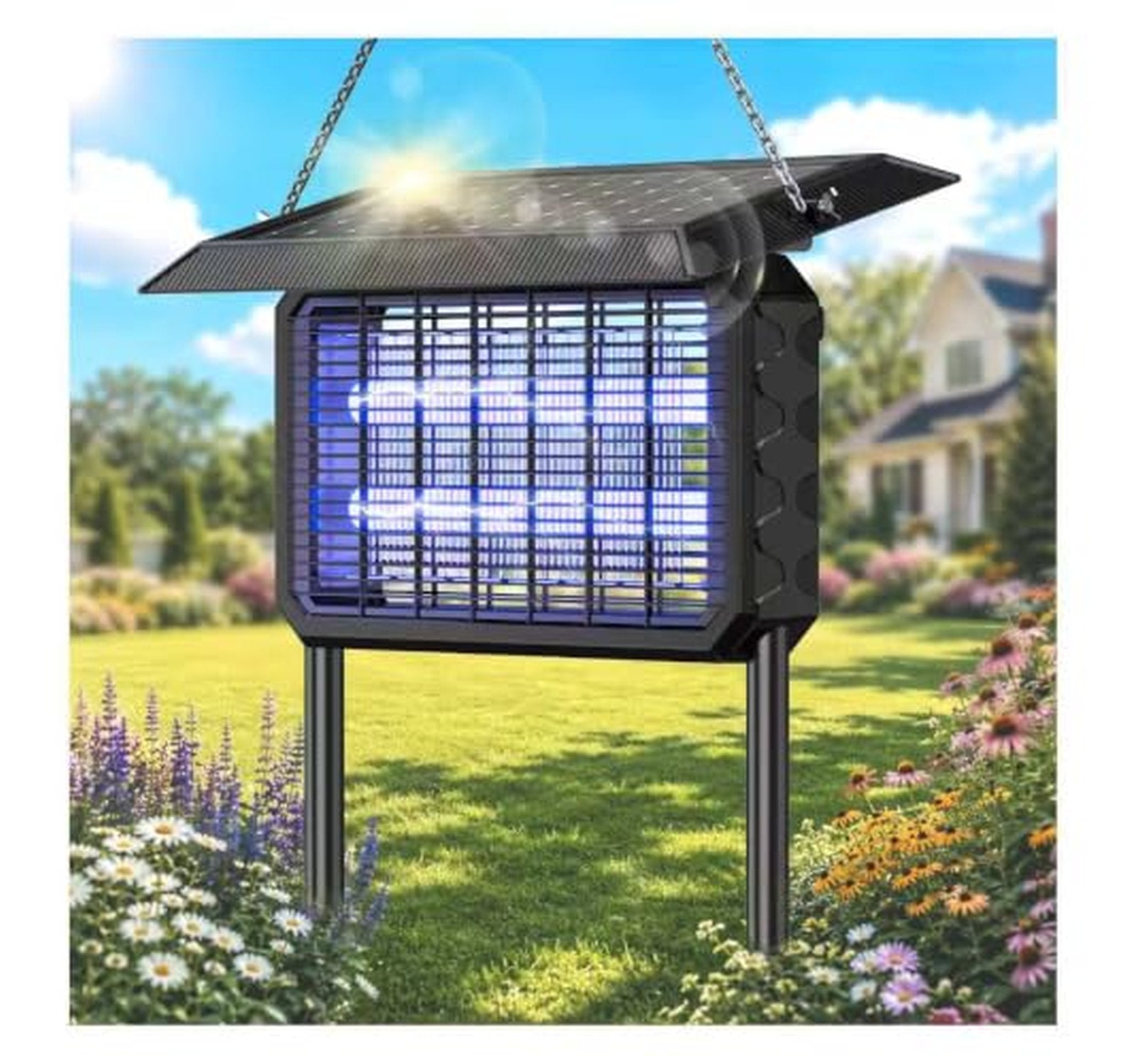 Solar Cordless Dual Power Bug Zapper