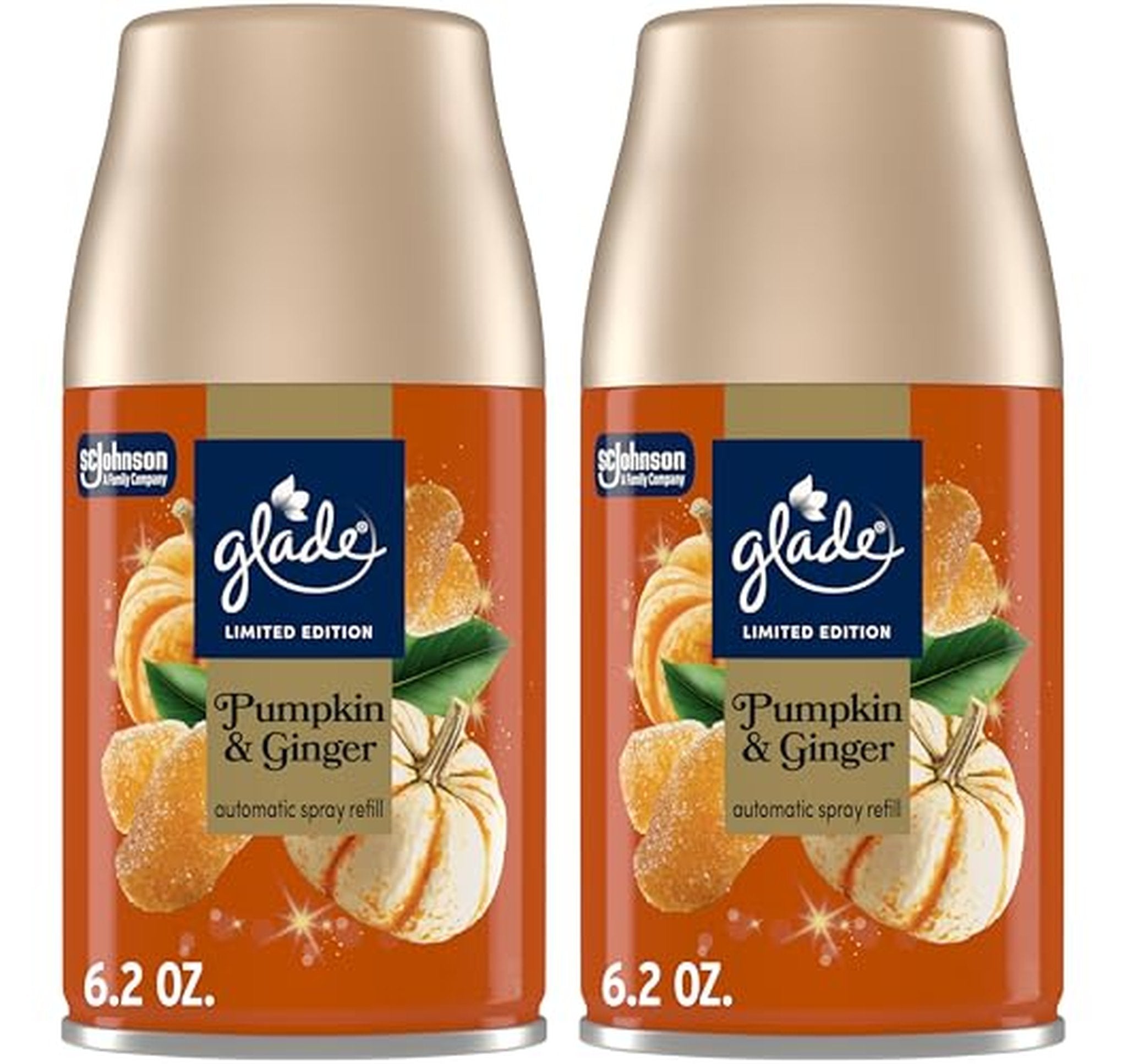 2 Pack Glade Automatic Spray Refill Pumpkin Ginger