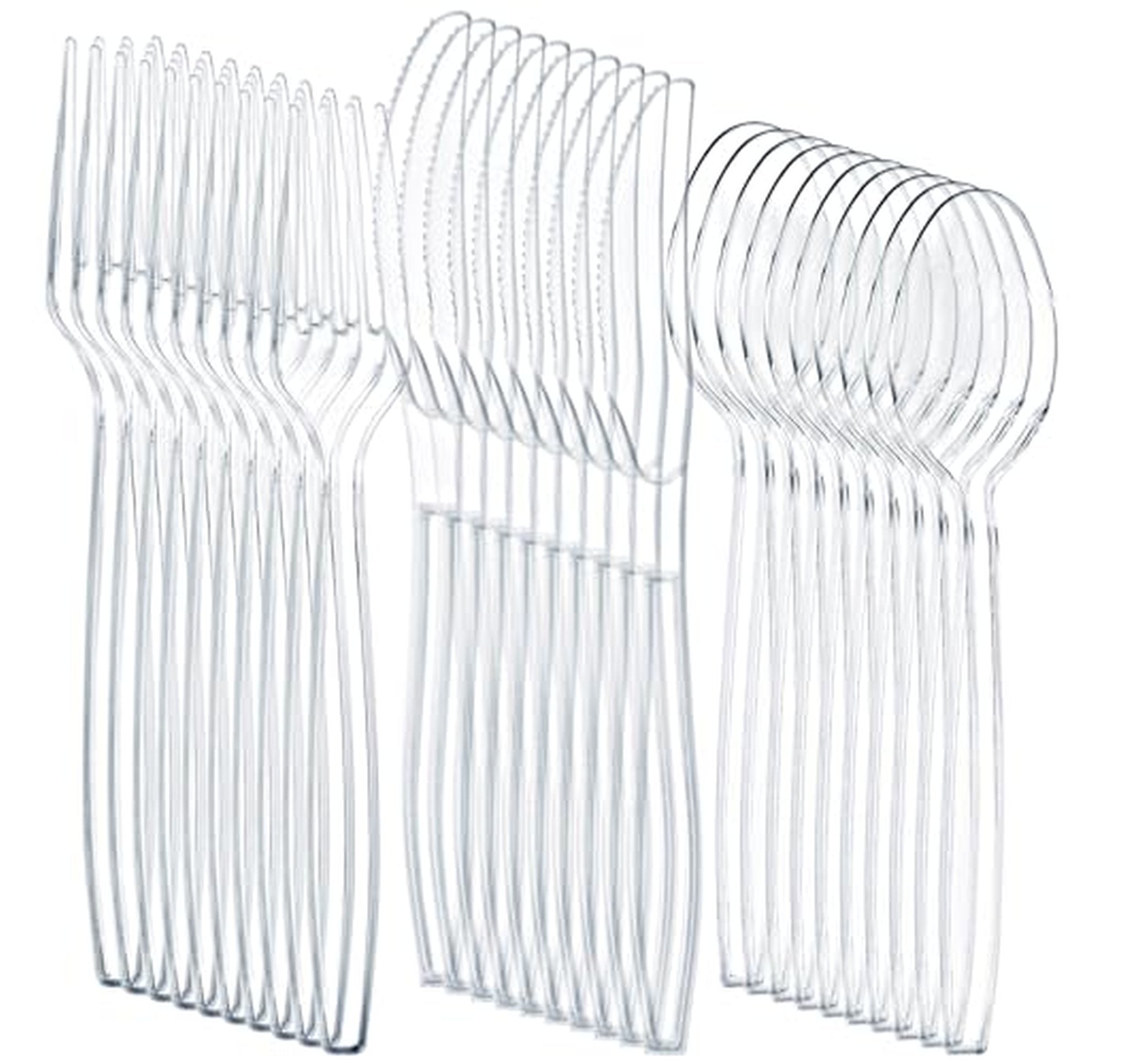360 Count Heavy Duty Disposable Plastic Cutlery Set
