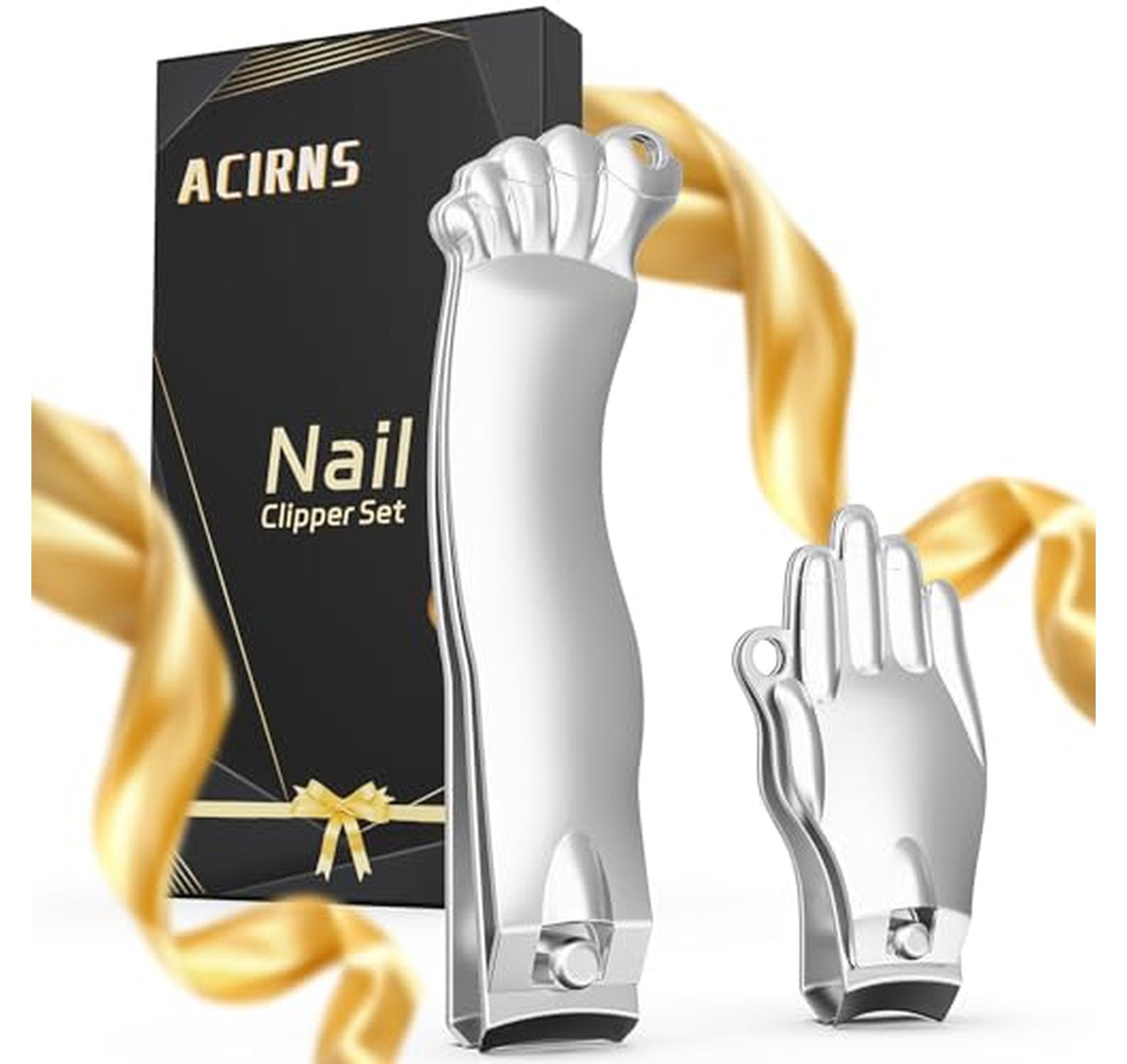 Nail Clippers Set with Catcher, Funny Gag Gift