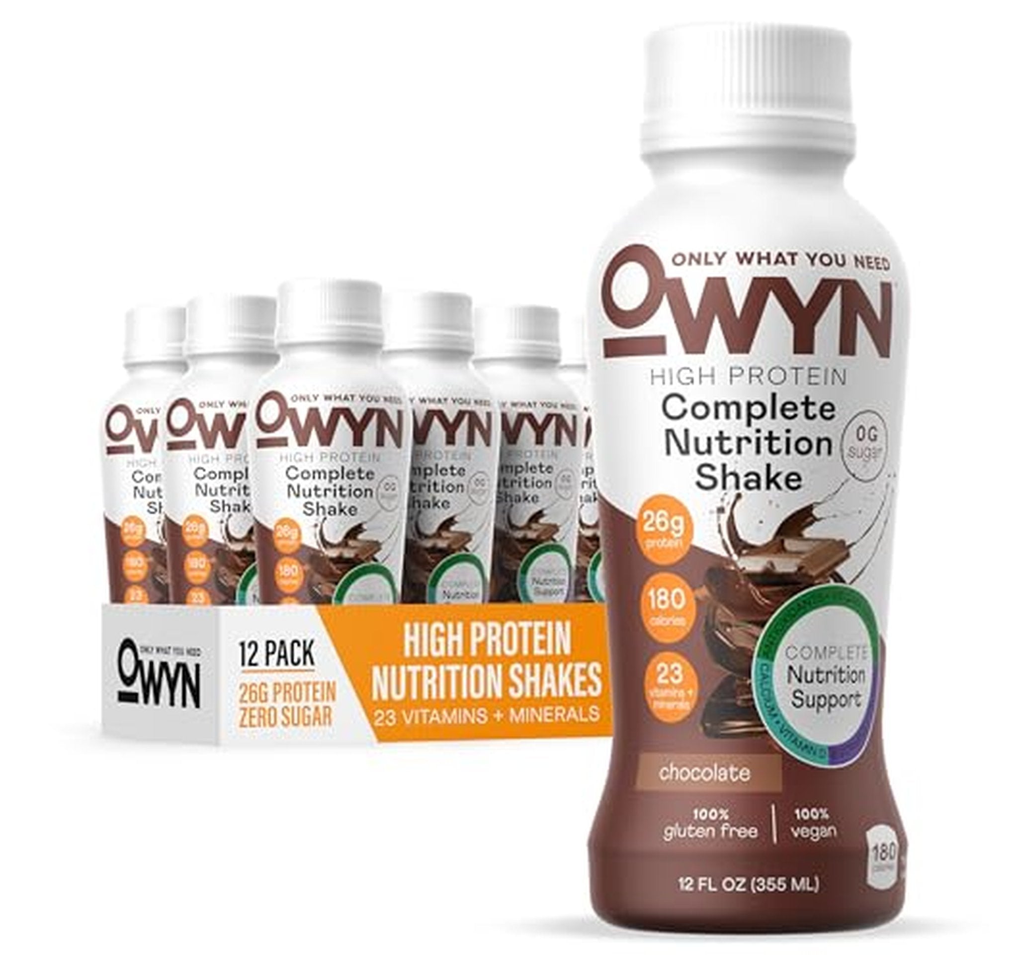 12 Pack High Protein Nutrition Shakes, 12 Fl Oz