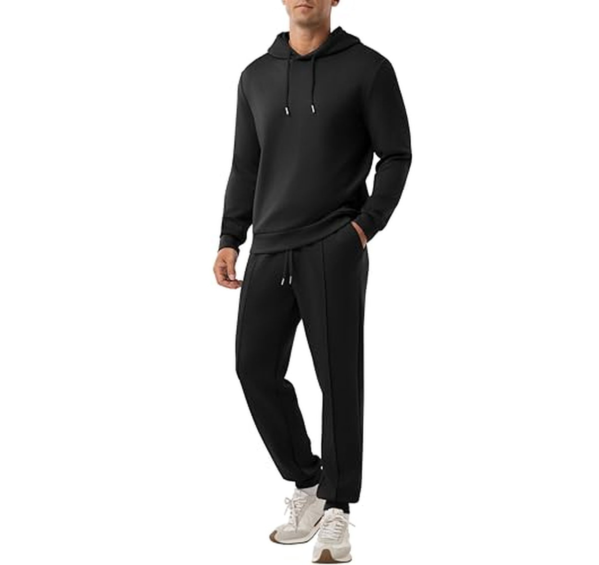Men's Fleece Zip Hoodie Tracksuit Set