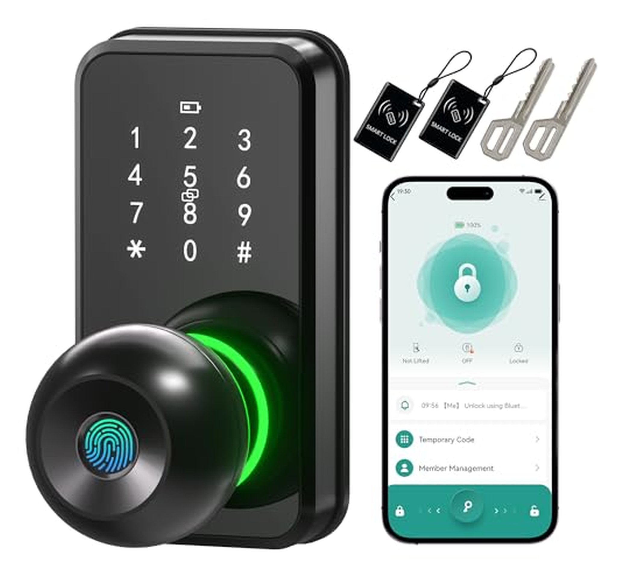 Fingerprint Keypad Keyless Entry Smart Door Lock