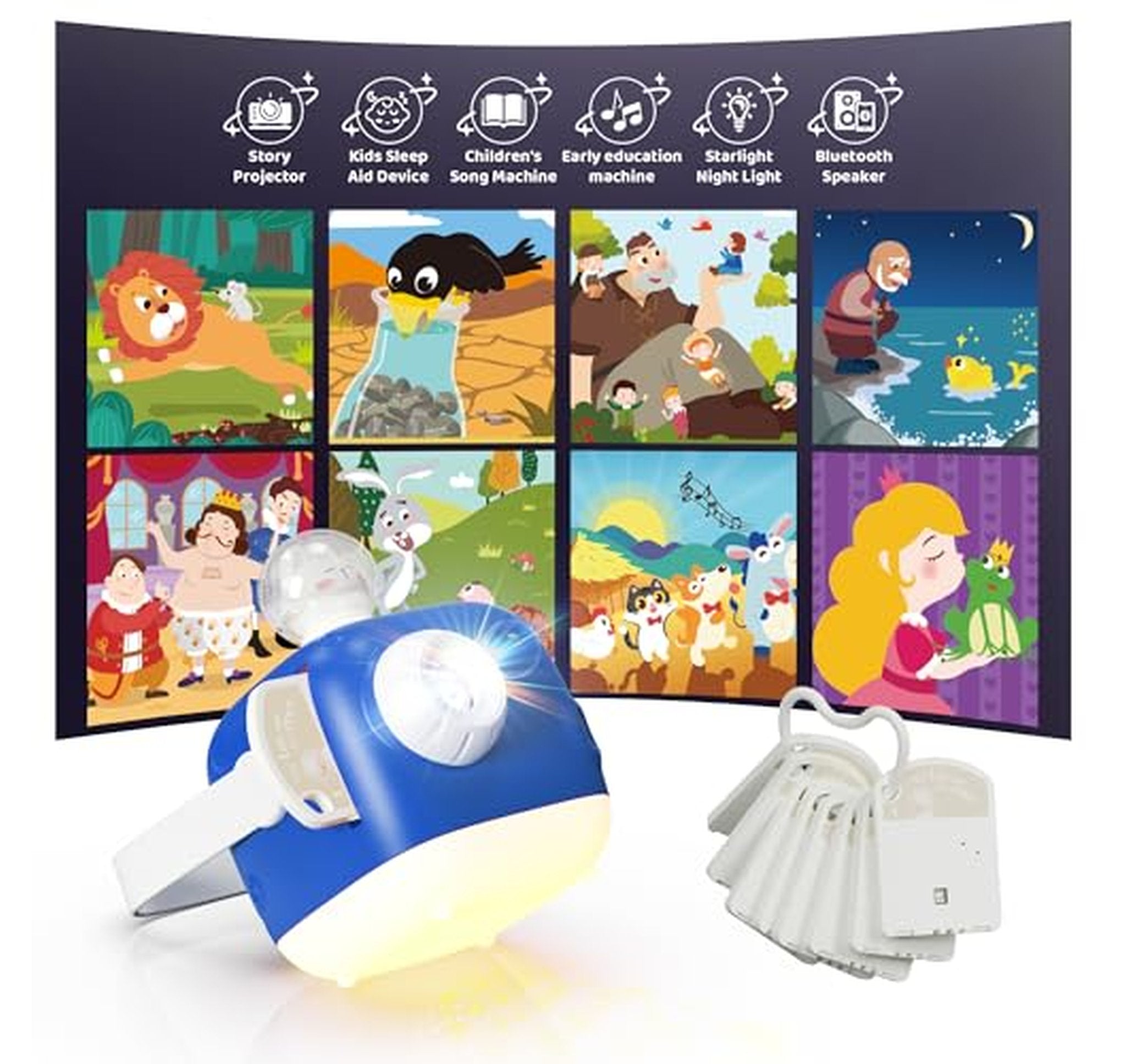 Bluetooth Storybook Projector and Night Light Speaker