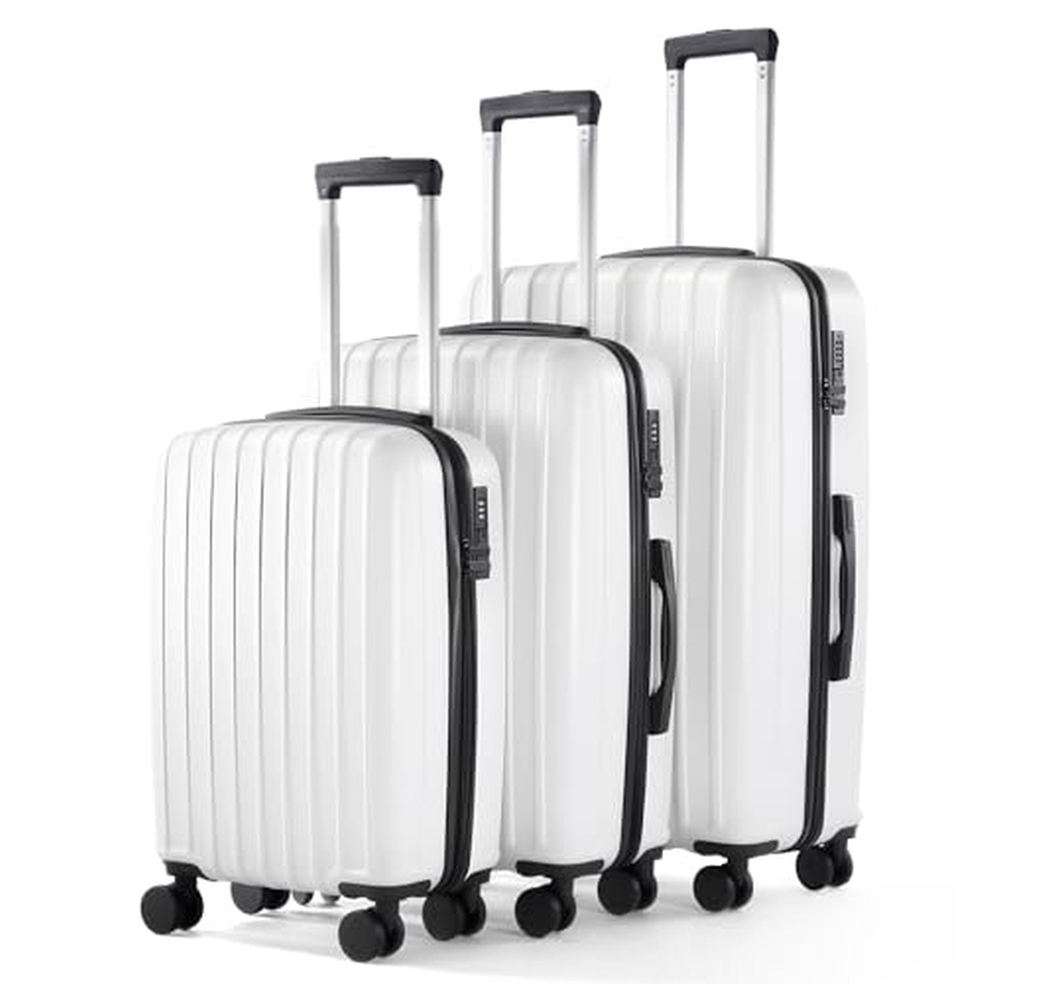 3 Piece Lightweight Hardside Spinner Luggage Set