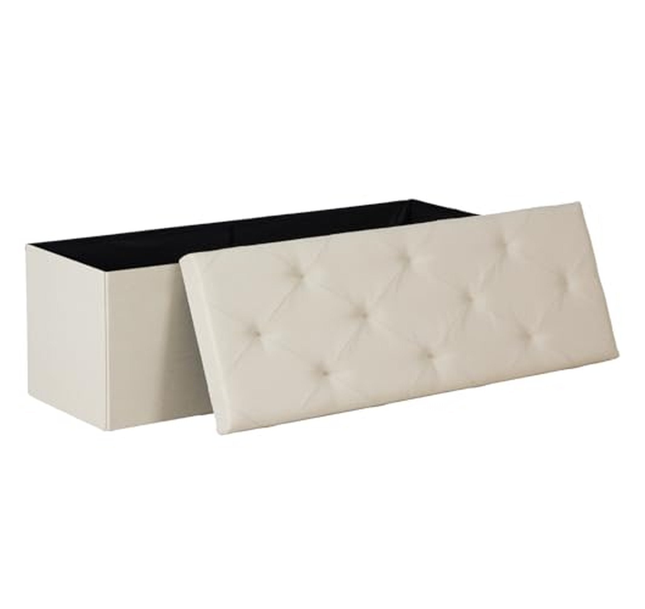 43-Inch Foldable Storage Ottoman Bench with Seat