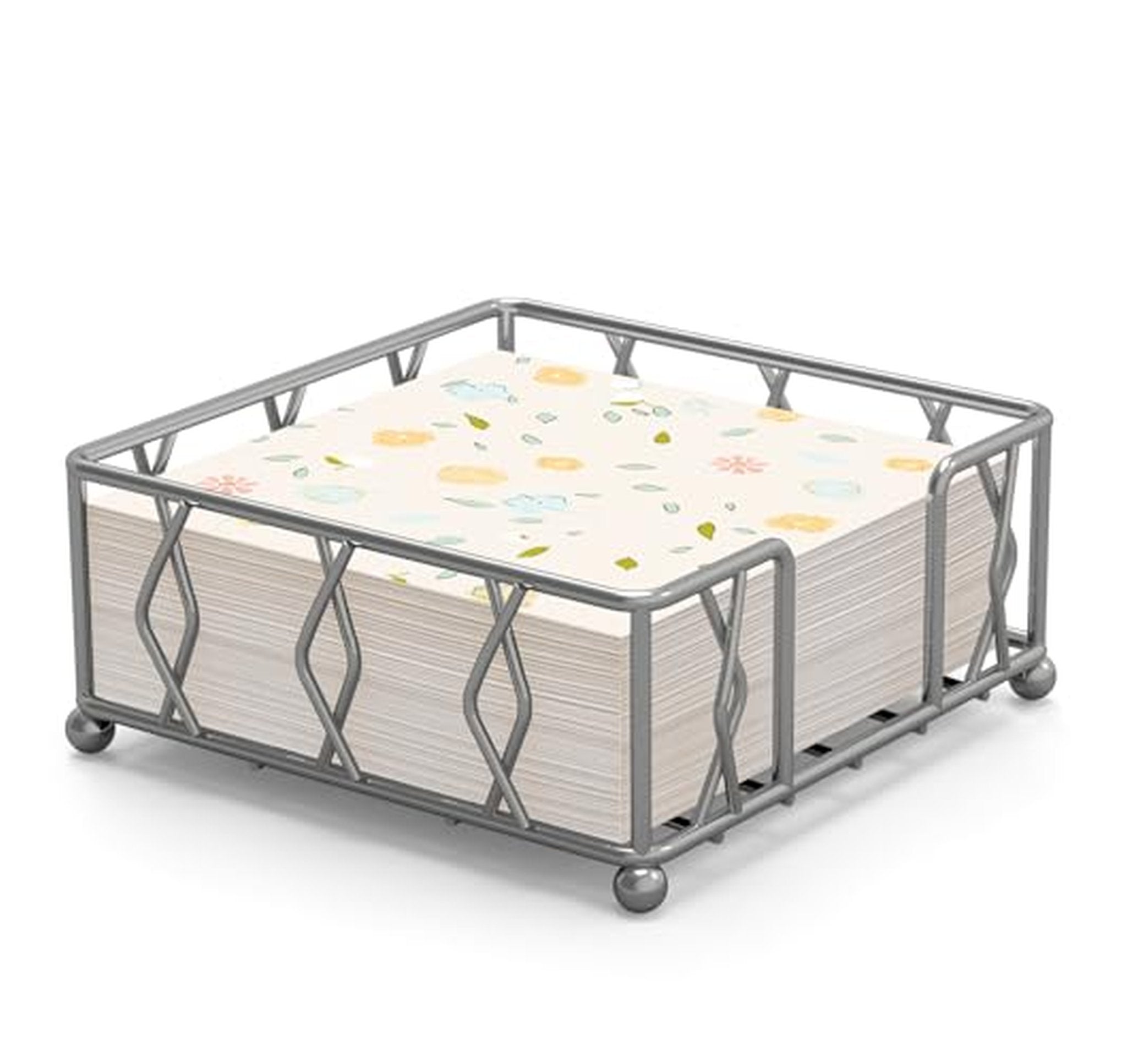 Square Metal Napkin Holder for Table and Counter