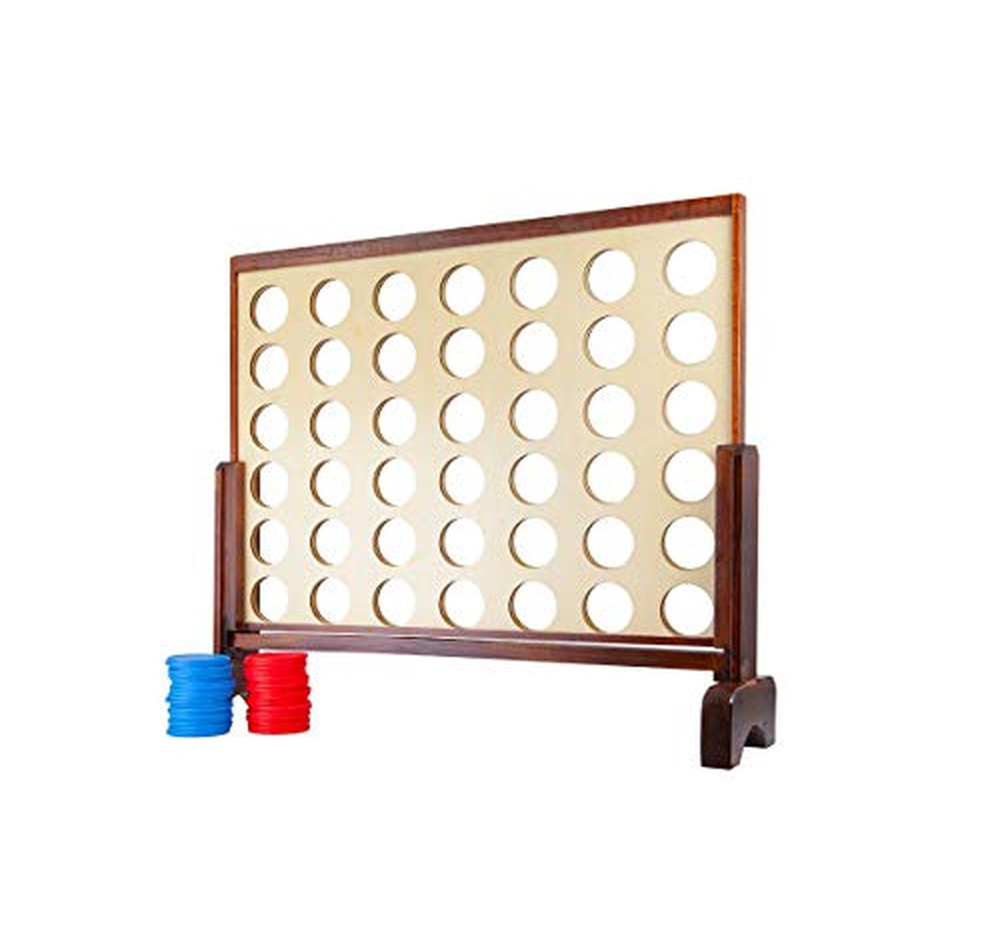 Giant Wooden Four-in-a-Row Outdoor Game