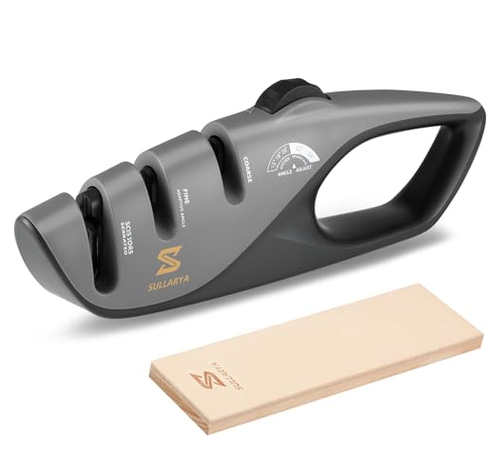 5-Stage Adjustable Kitchen Knife Sharpener with Strop