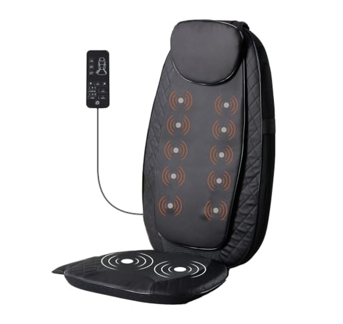 Heated Back Massage Chair Pad Seat Cushion