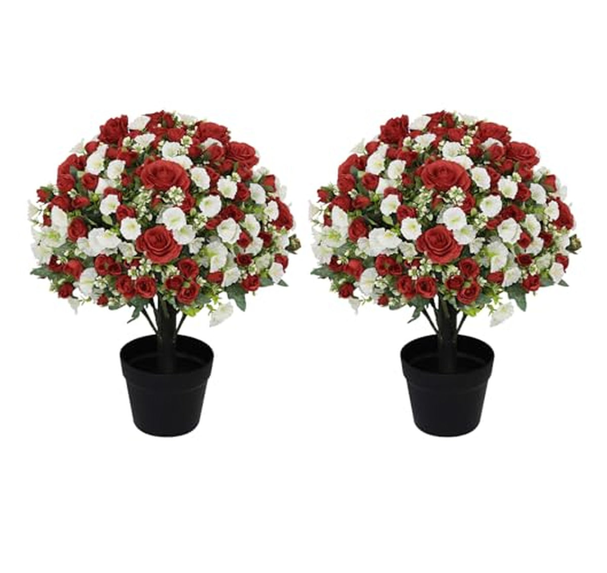 24-Inch Artificial Potted Rose Flowers Plant