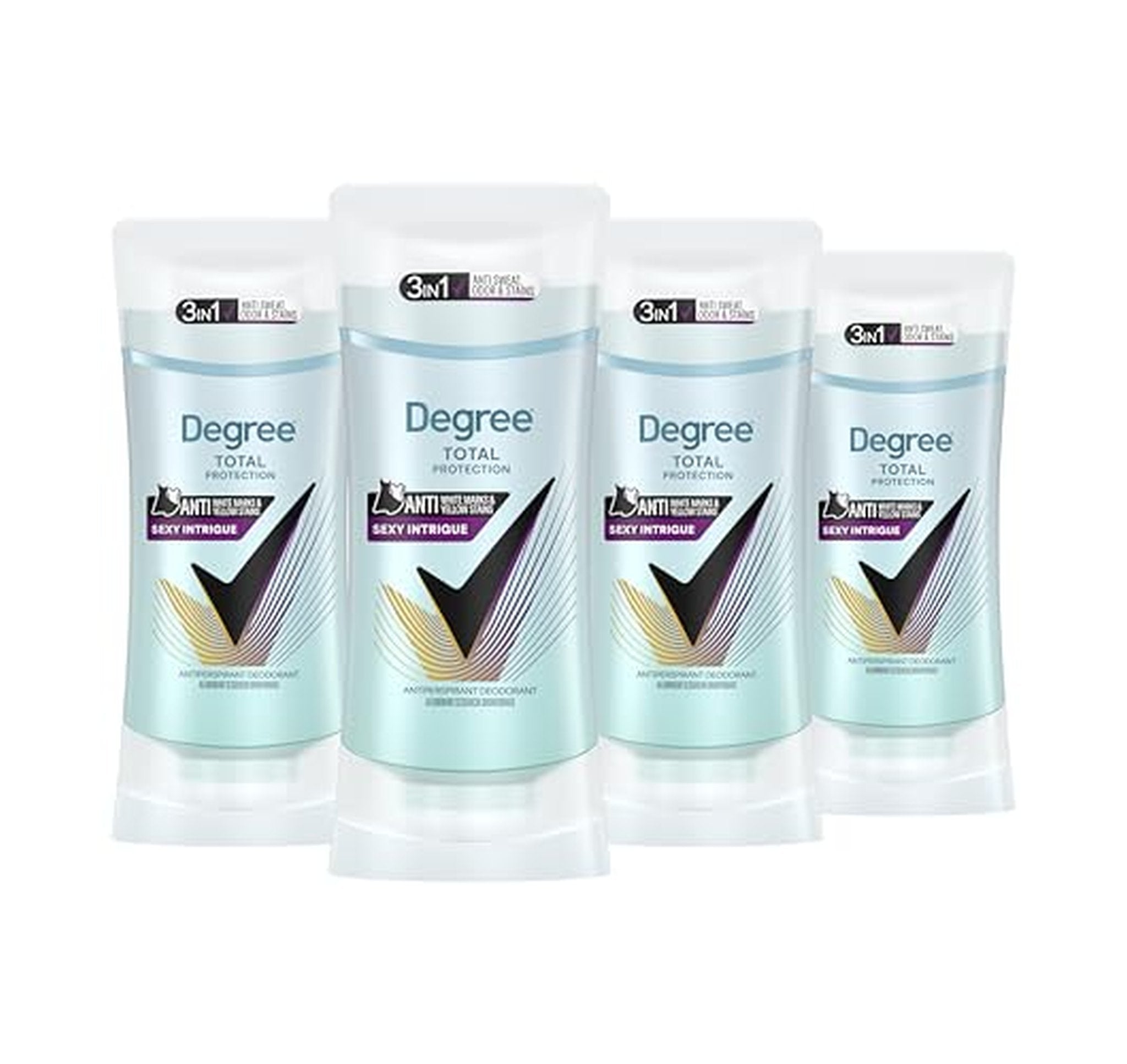 4 Pack Degree 72-Hour Antiperspirant Deodorant Sticks