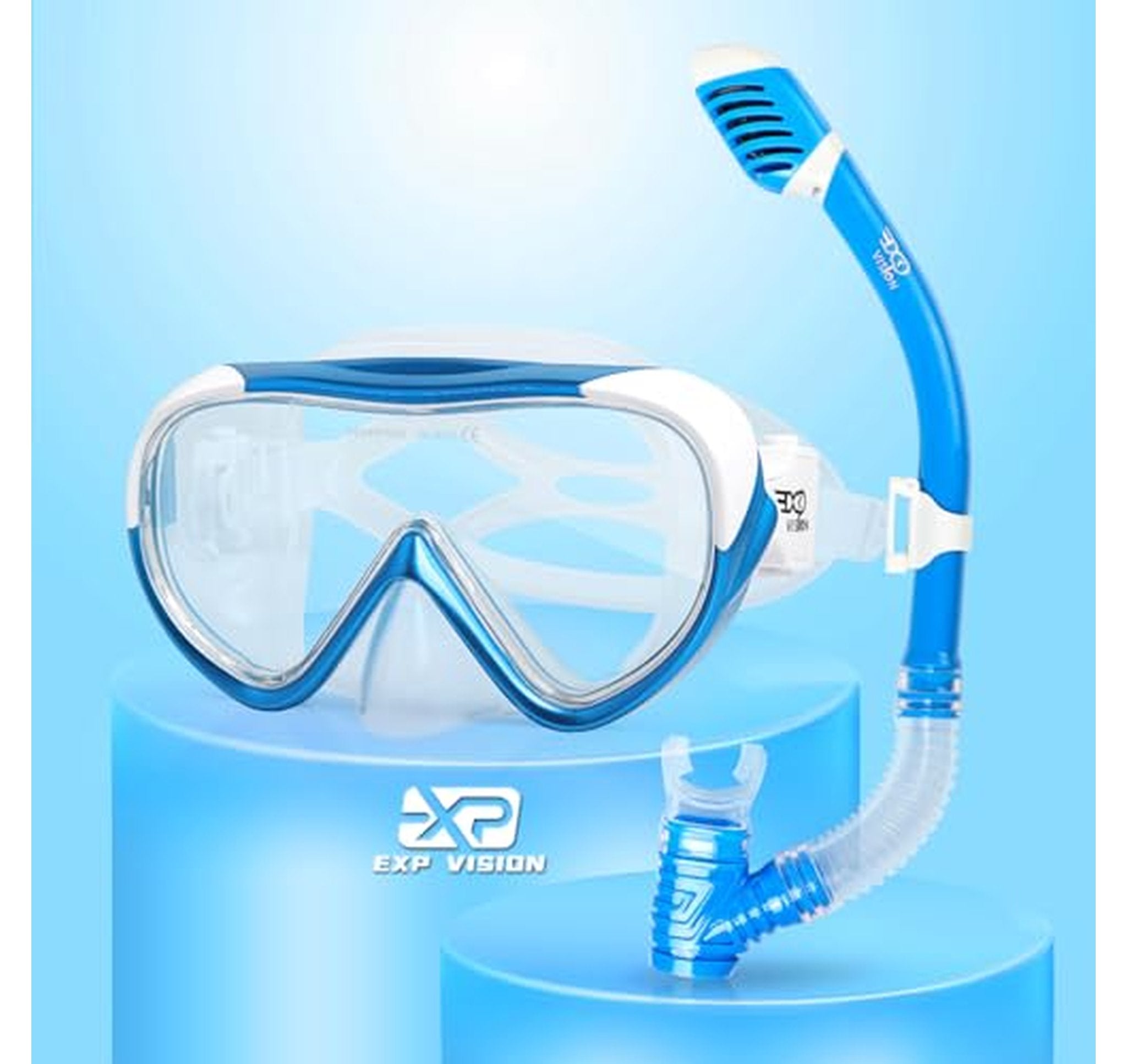 Kids Anti-Fog Snorkel Mask and Dry Snorkel Set