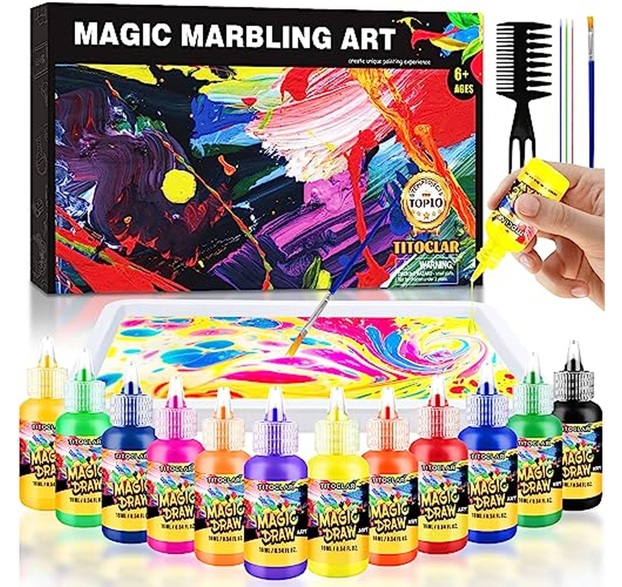 Water Marbling Paint DIY Art Kit Set