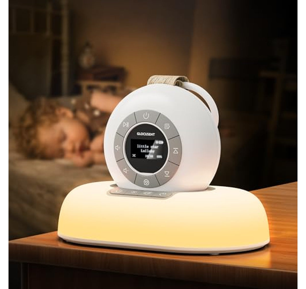 White Noise Machine with Night Light, 62 Soothing Sounds