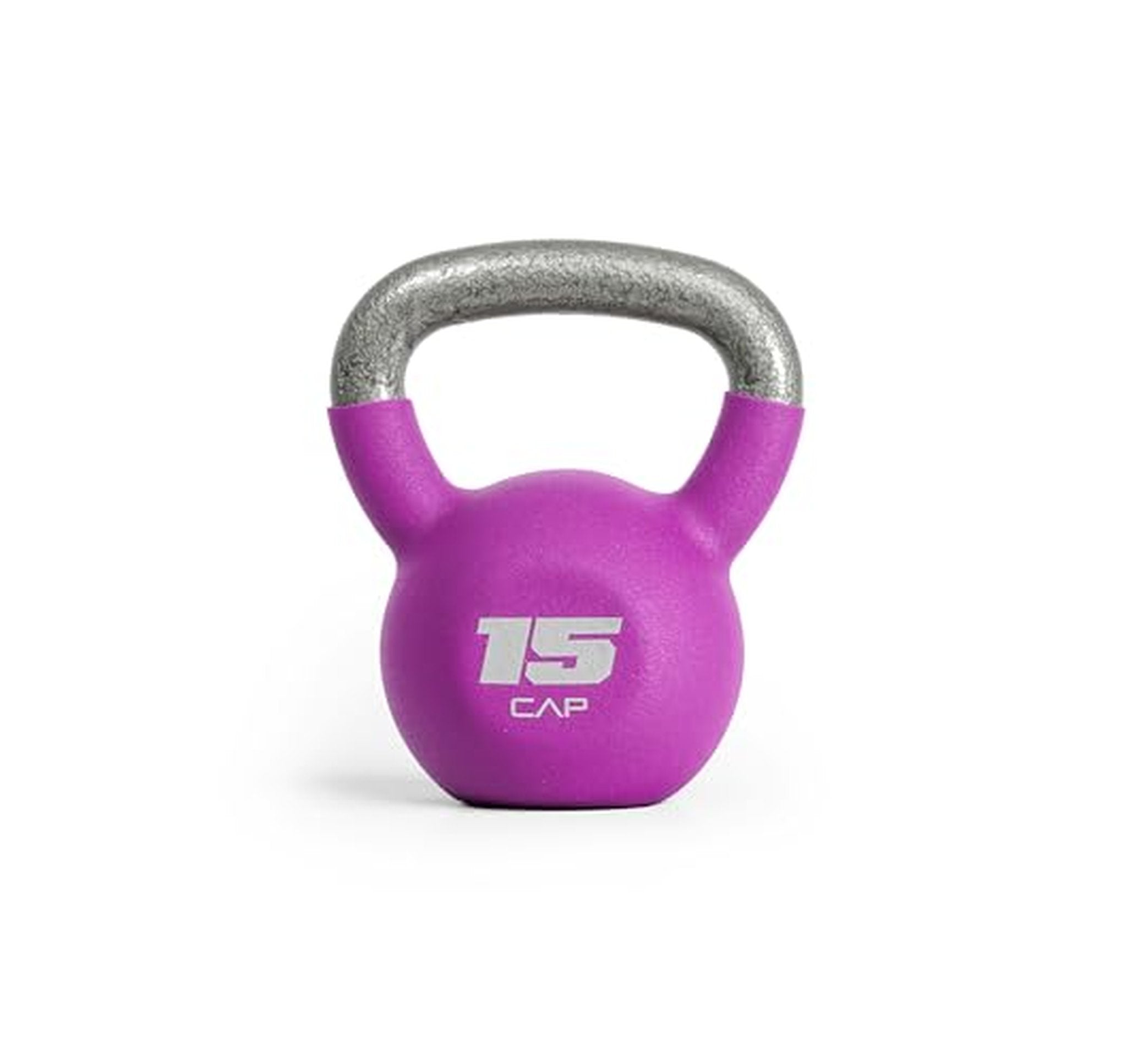 15 lb Neoprene Coated Cast Iron Kettlebell