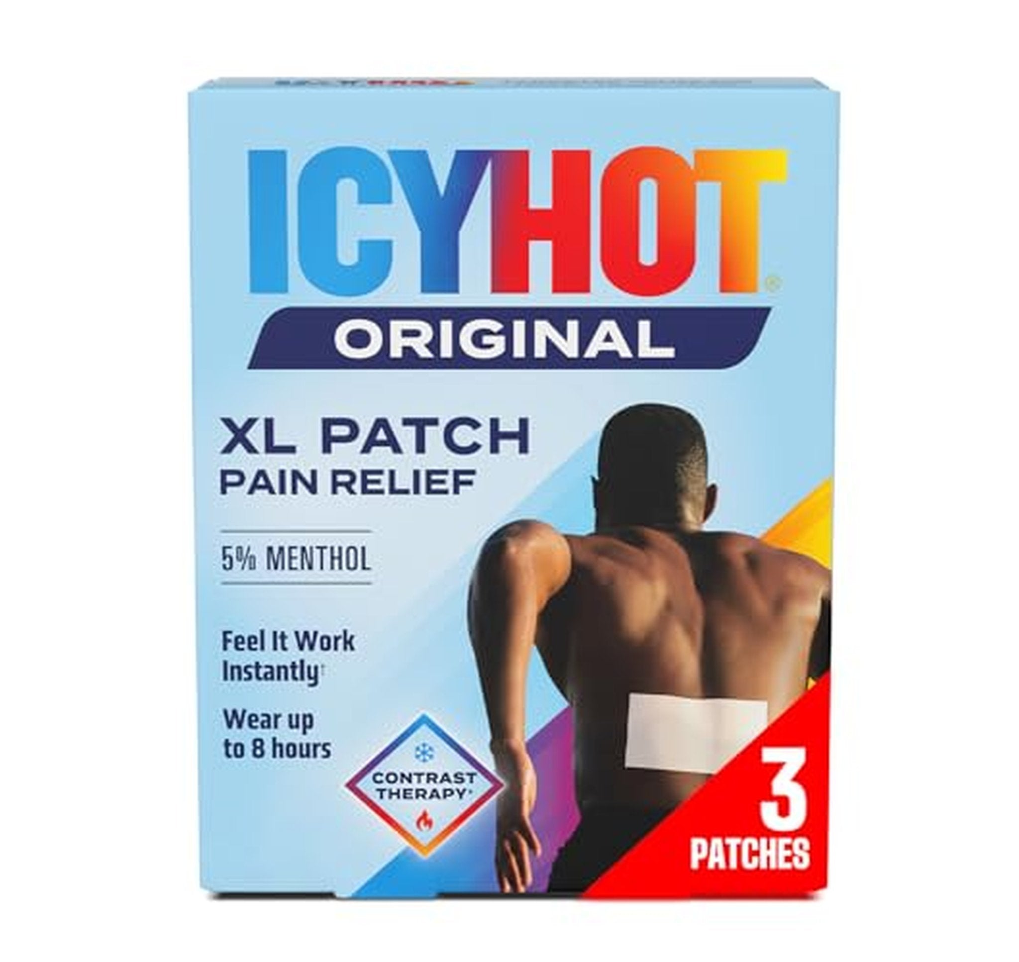 3 Count Icy Hot XL Menthol Pain Relief Patches