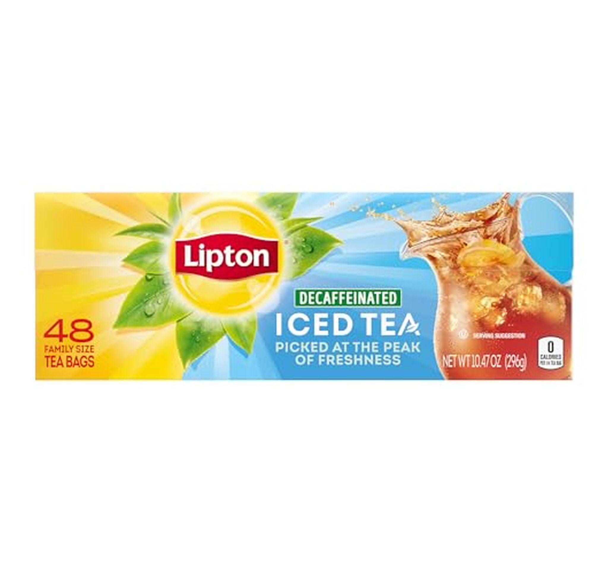 Lipton Decaf Black Iced Tea Bags 48 Count