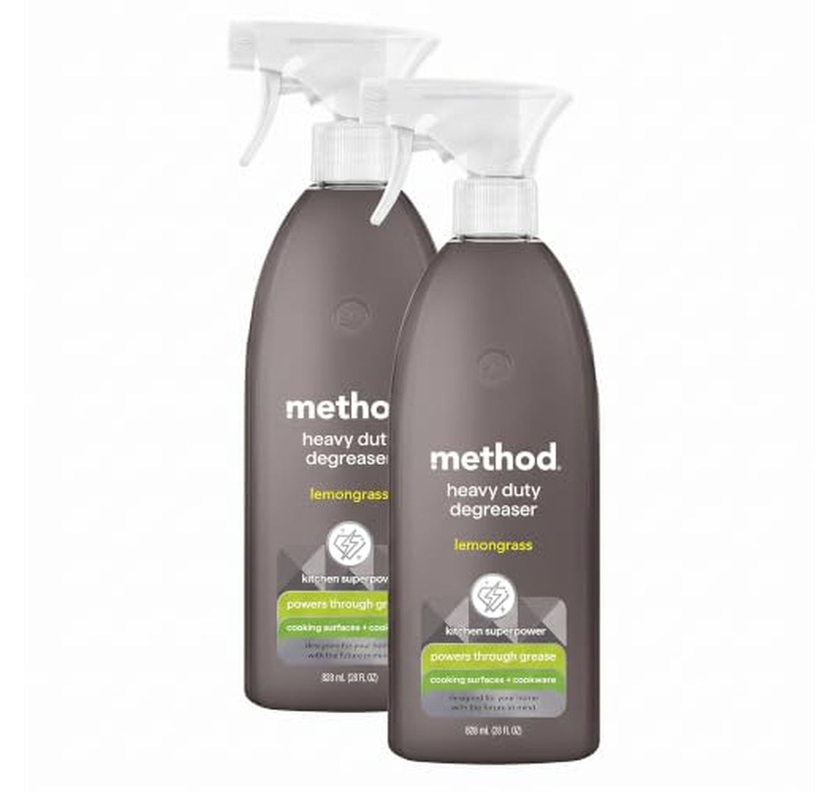 2 Pack Method Heavy Duty Degreaser Spray, 28 Ounce