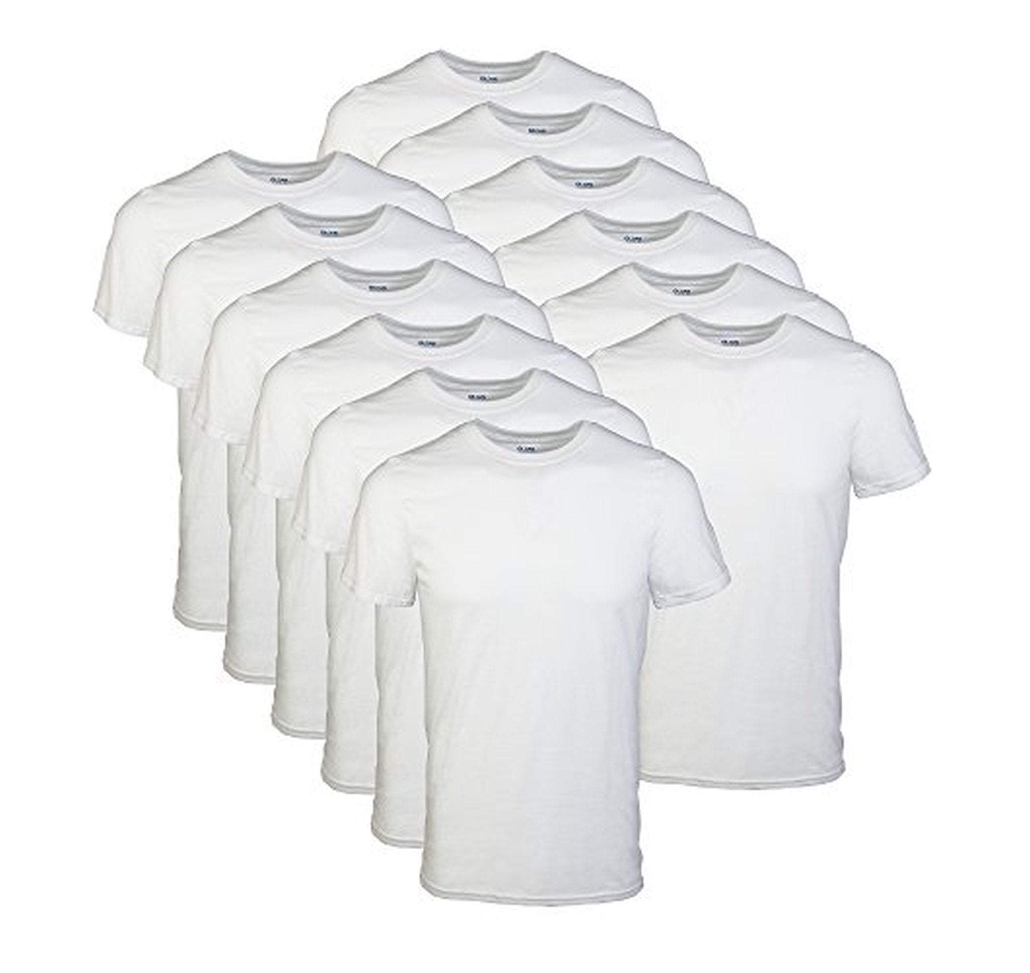 12 Pack Gildan Men’s Cotton Crew T-Shirts