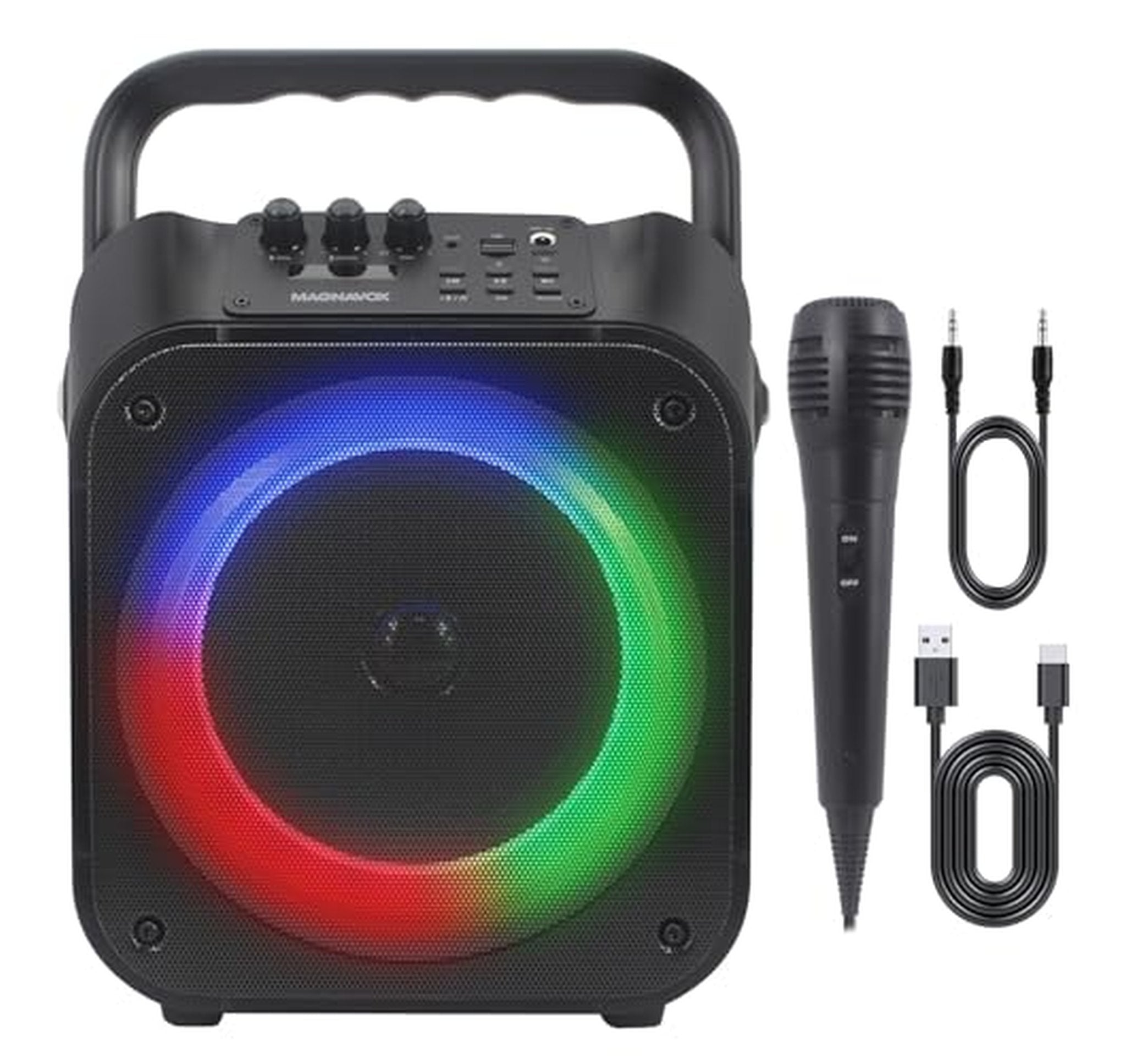 Magnavox Bluetooth Portable Karaoke Speaker with Microphone