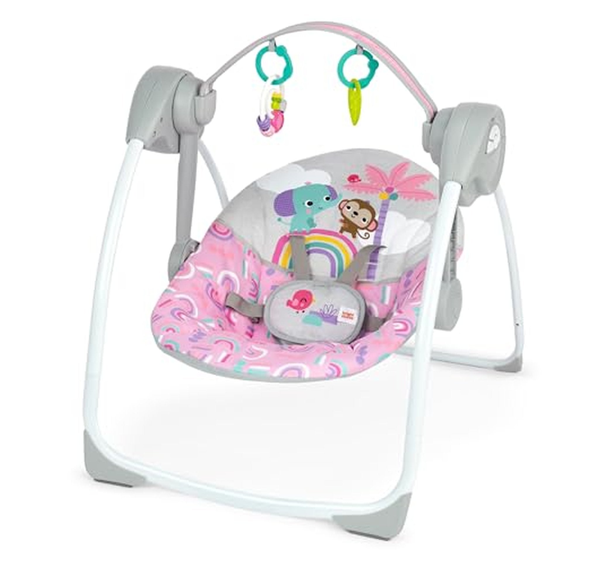 Bright Starts Portable Automatic Baby Swing with Music