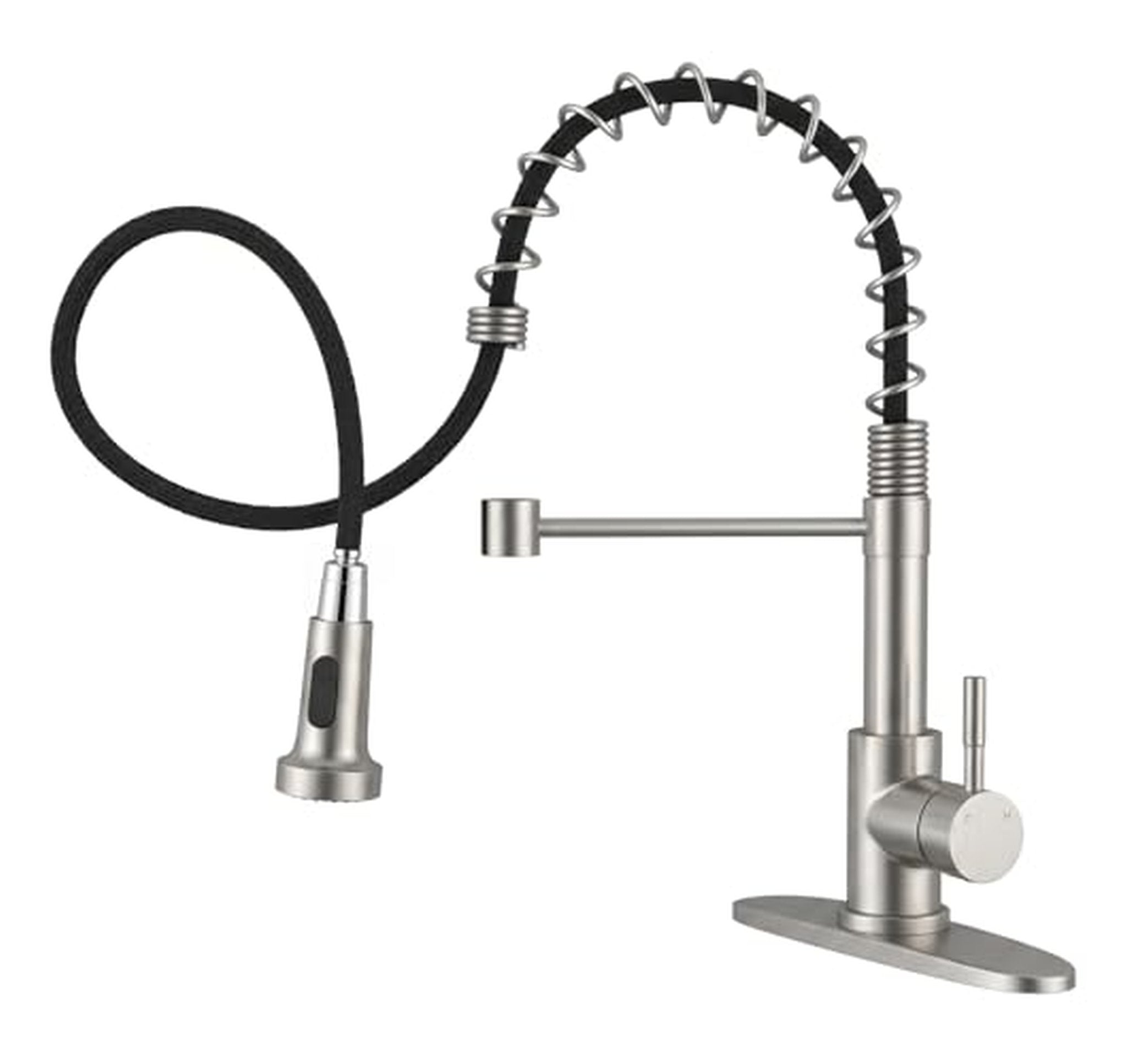 Pull Down High Arc Single Handle Kitchen Faucet