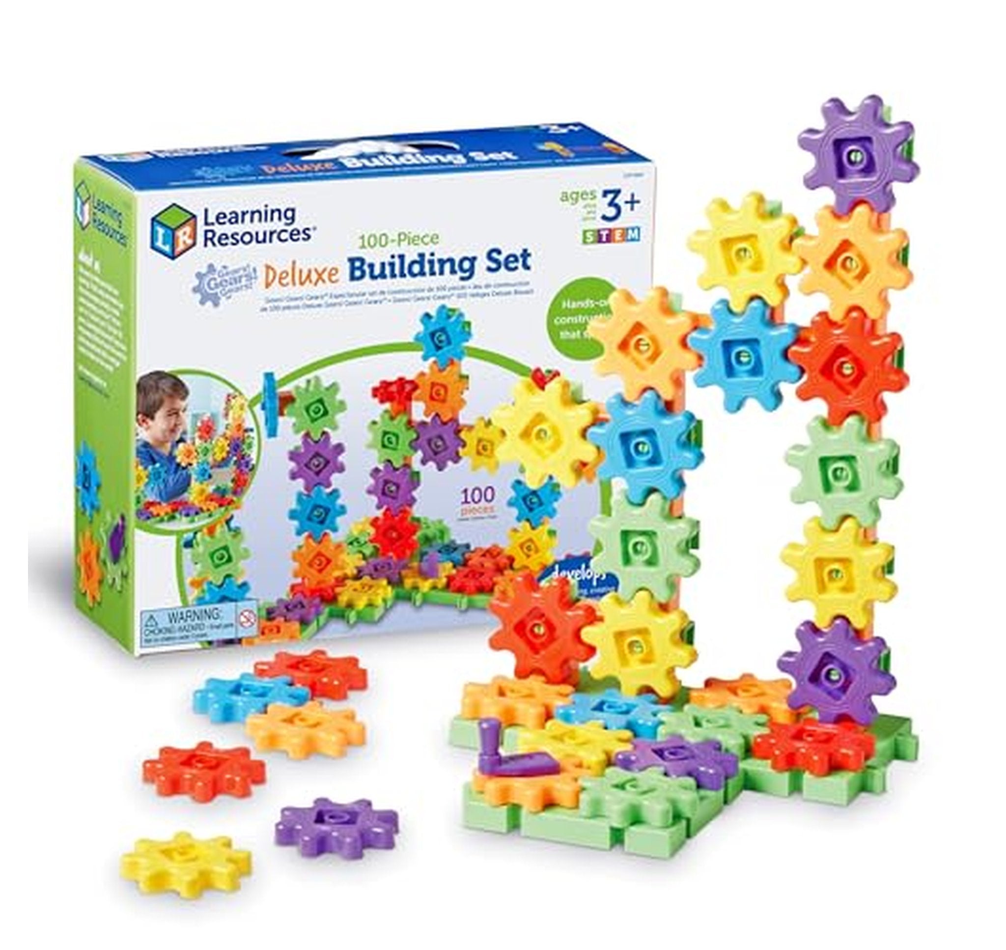 Learning Resources 100 Piece Gears STEM Building Set