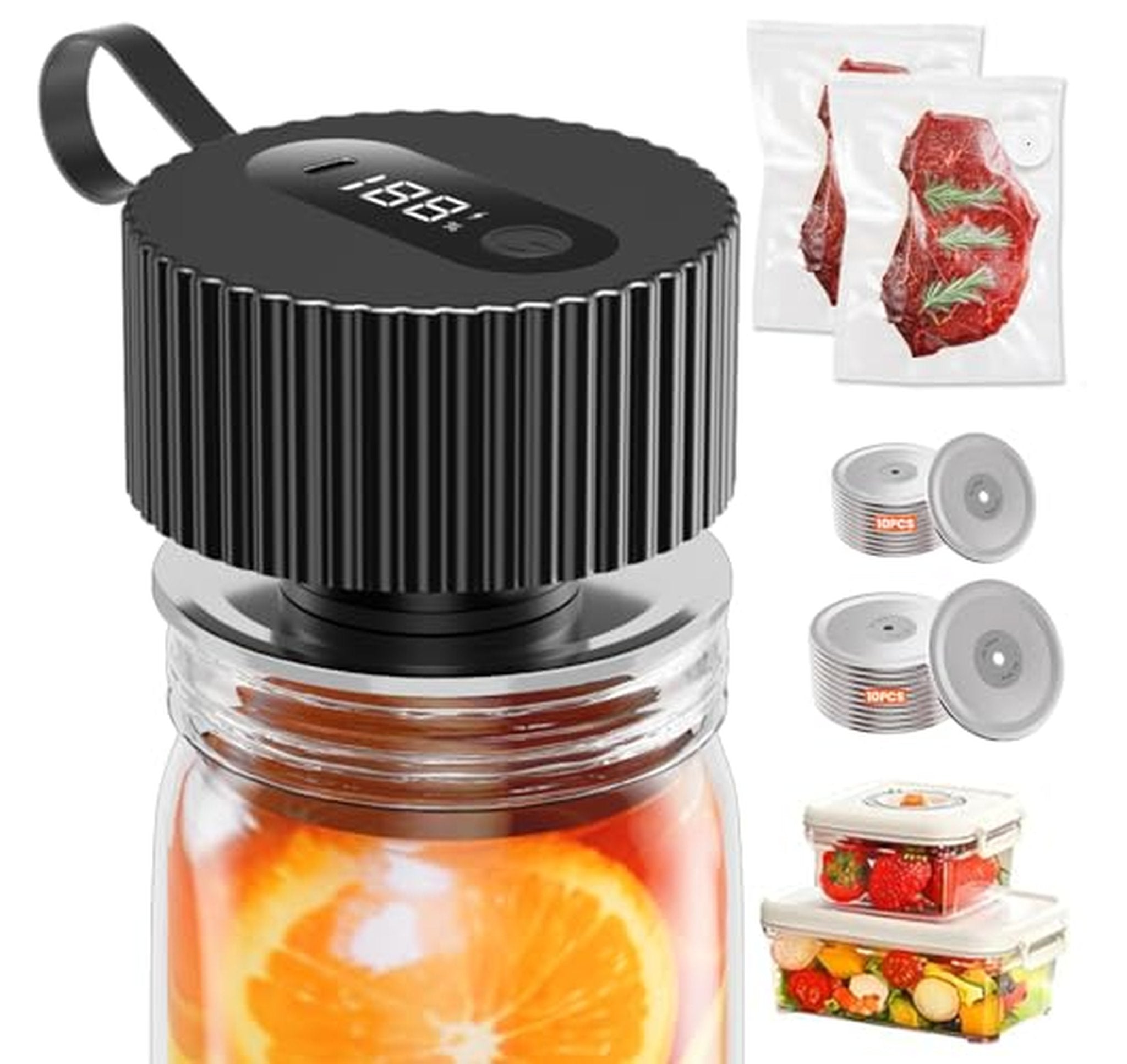Electric Mason Jar Vacuum Sealer Kit