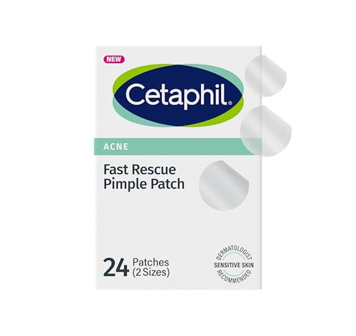 Cetaphil Salicylic Acid CICA Acne Patches 24 Count