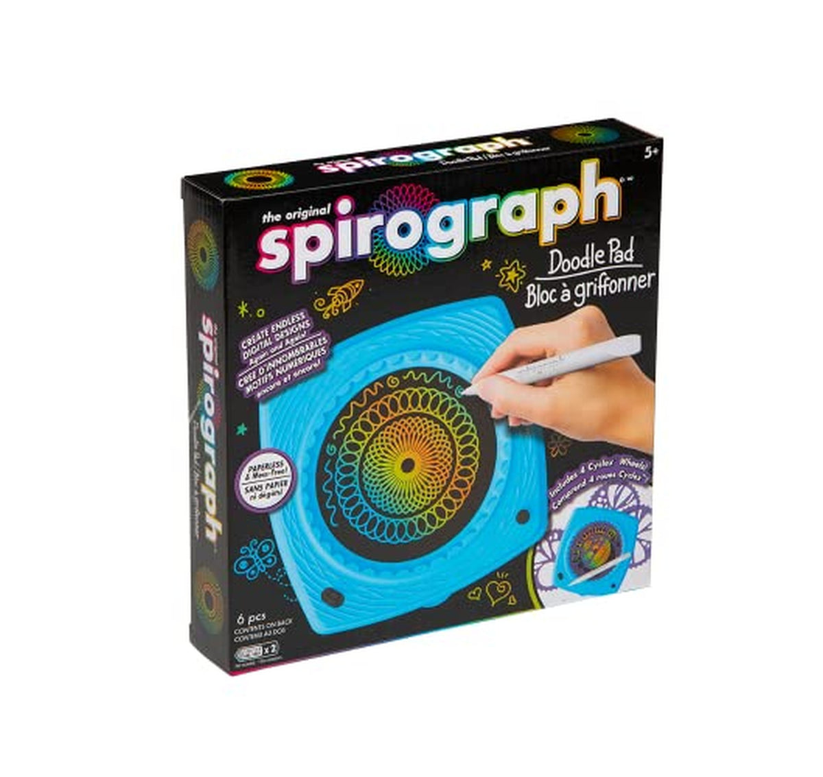 Spirograph LCD Doodle Pad Scratch Art Drawing Tablet