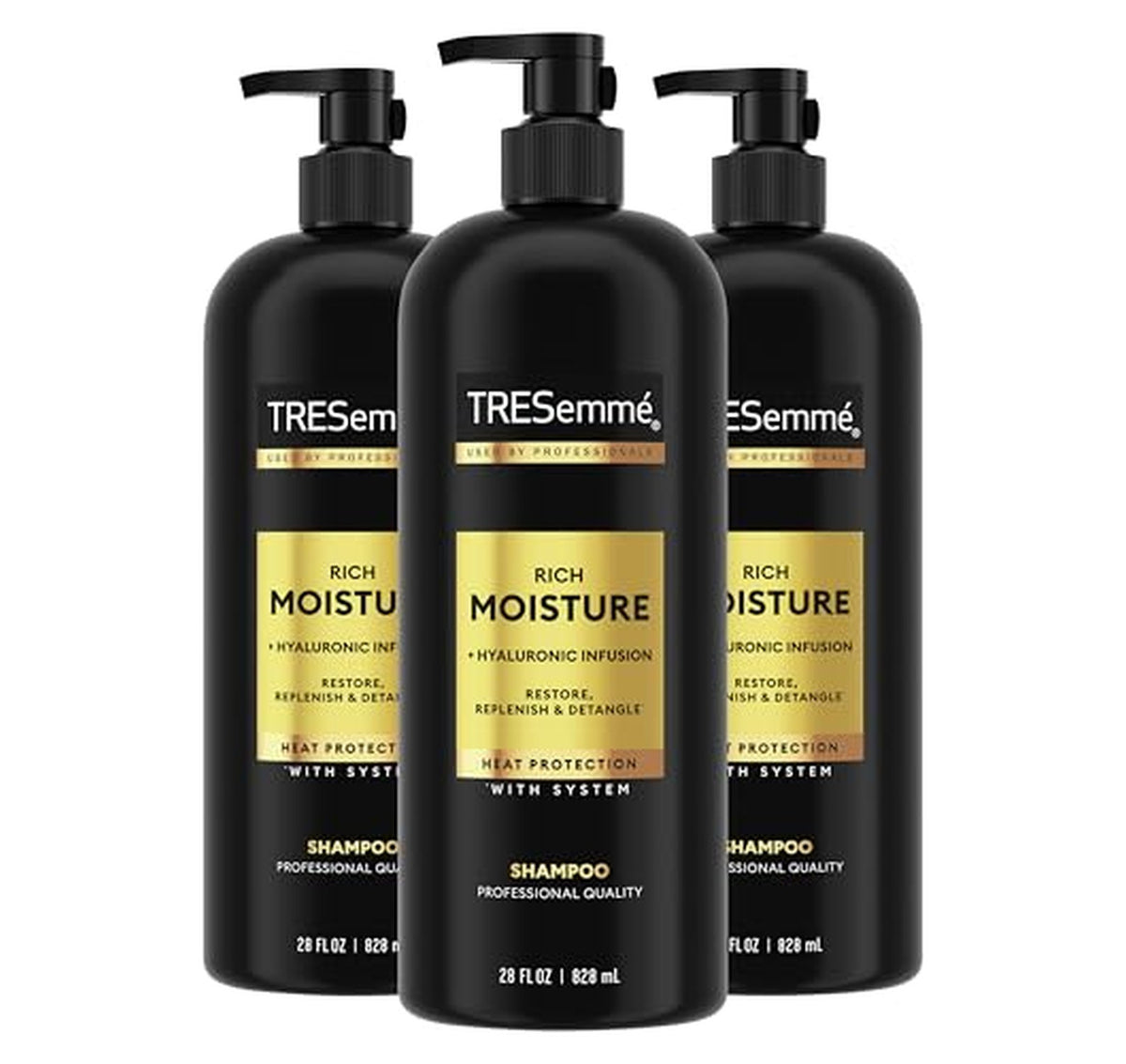3 Pack TRESemmé Rich Moisture Hydrating Shampoo 28 oz