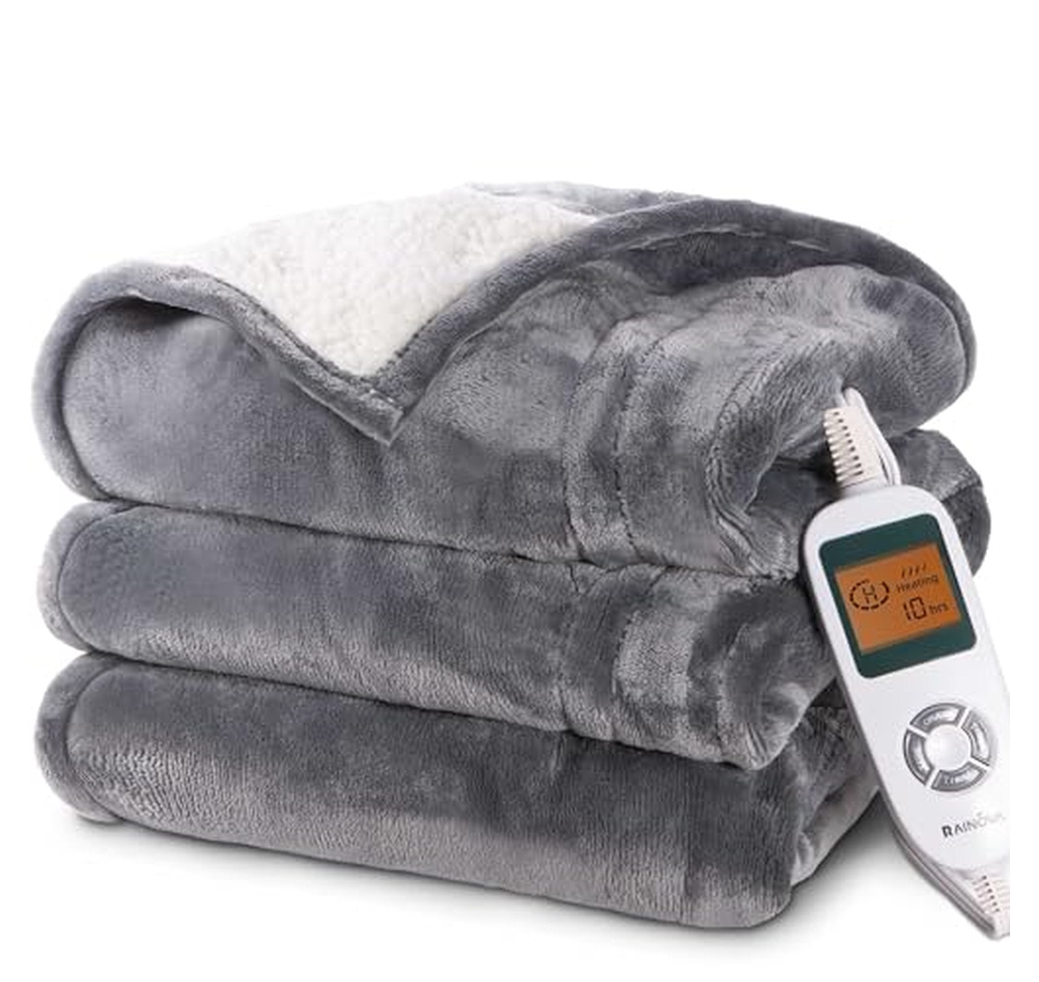 Electric Heated Throw Blanket with 10 Heat Settings