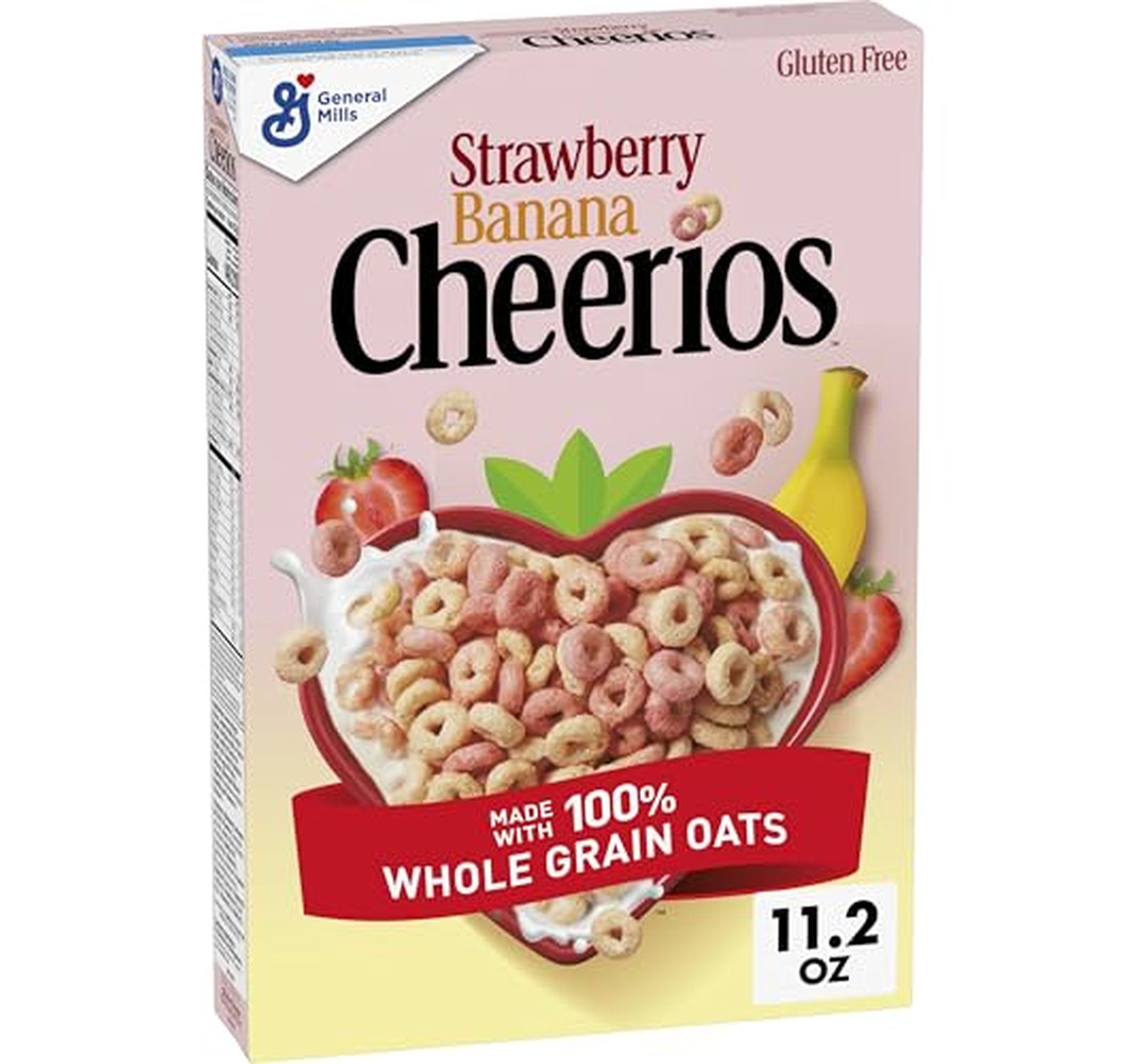 Cheerios Strawberry Banana Gluten Free Breakfast Cereal 11.2 oz