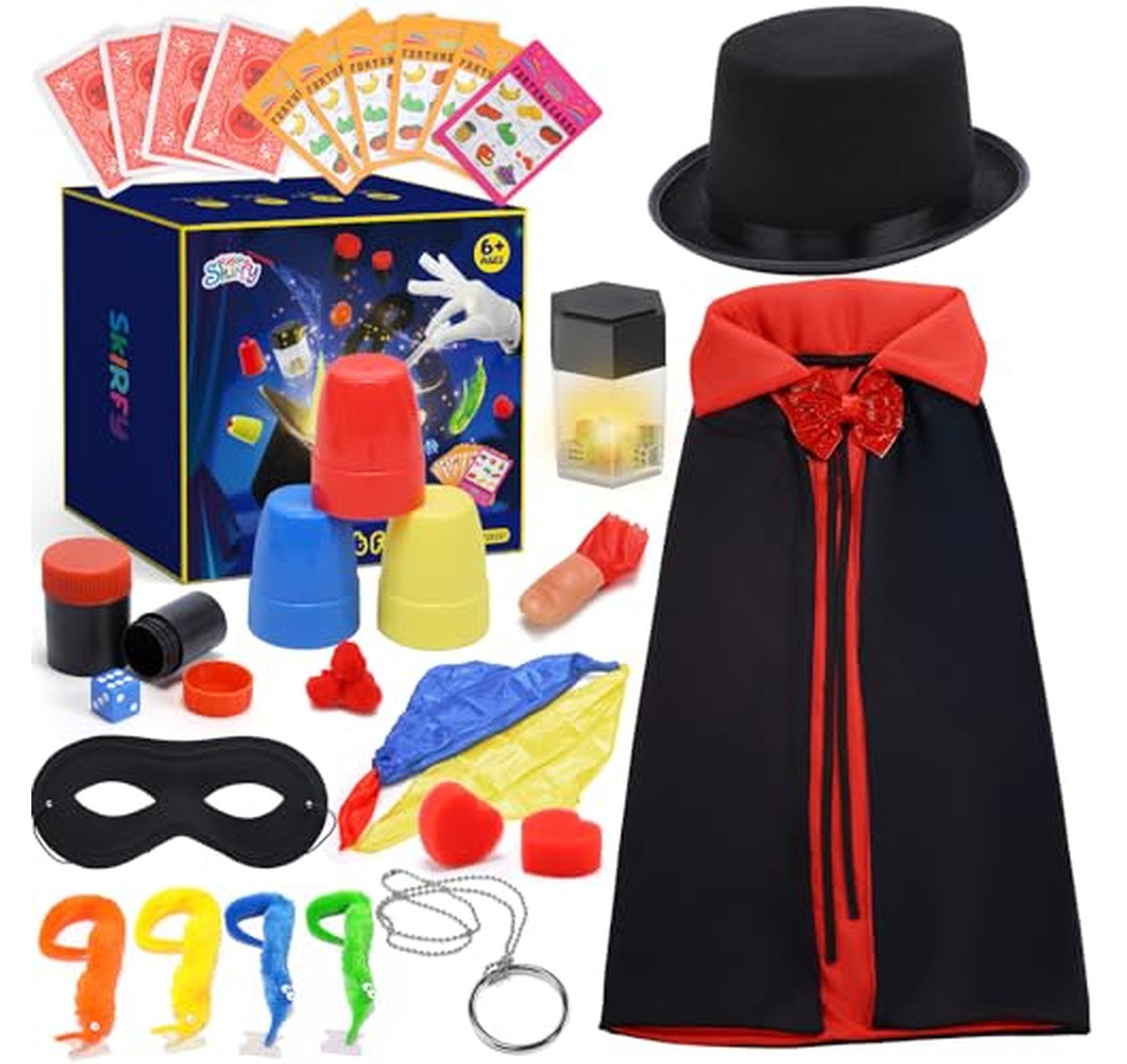 Kids Magic Kit with Costume and Magic Tricks