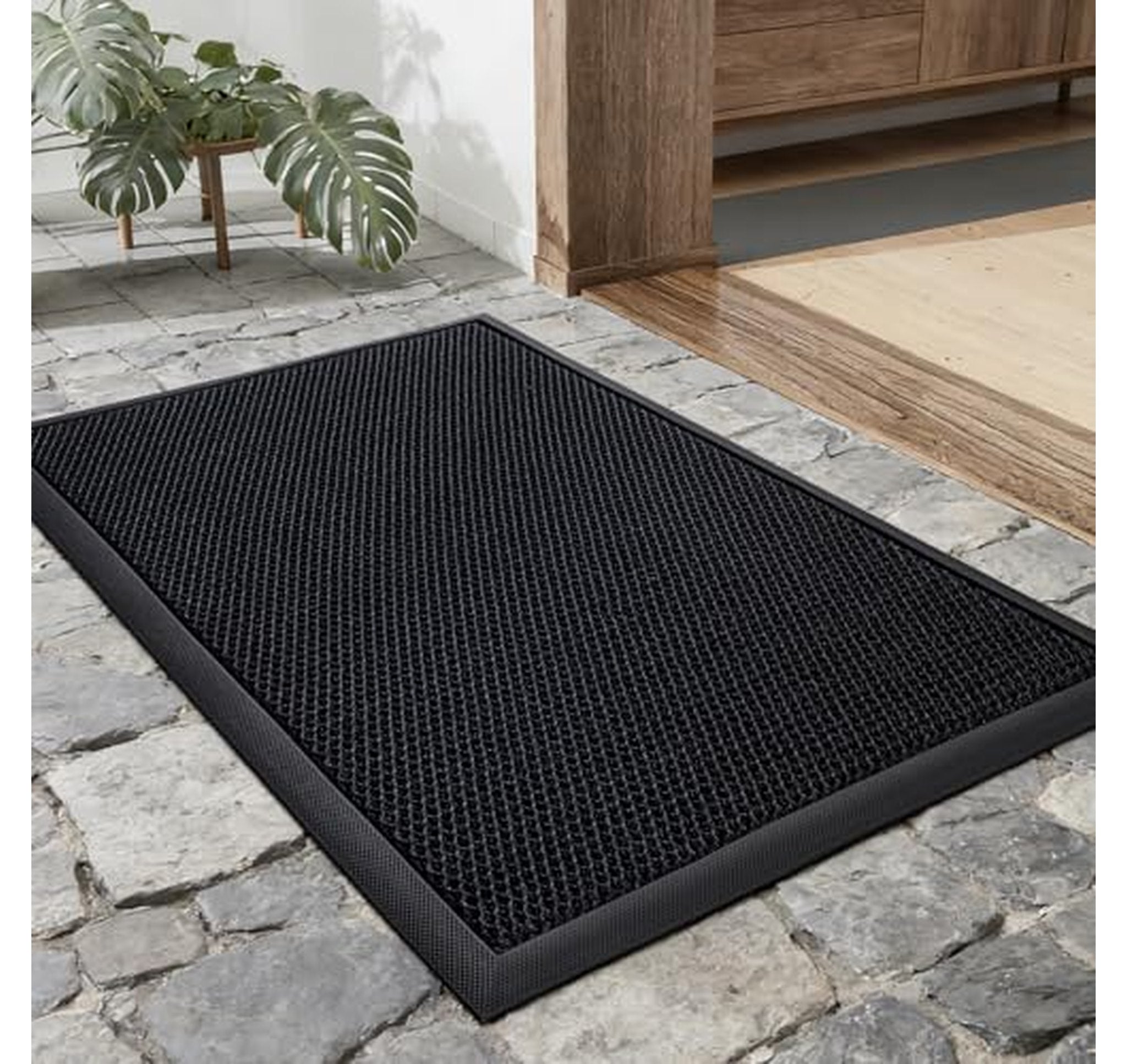 Low-Profile Non-Slip Indoor Outdoor Door Mat