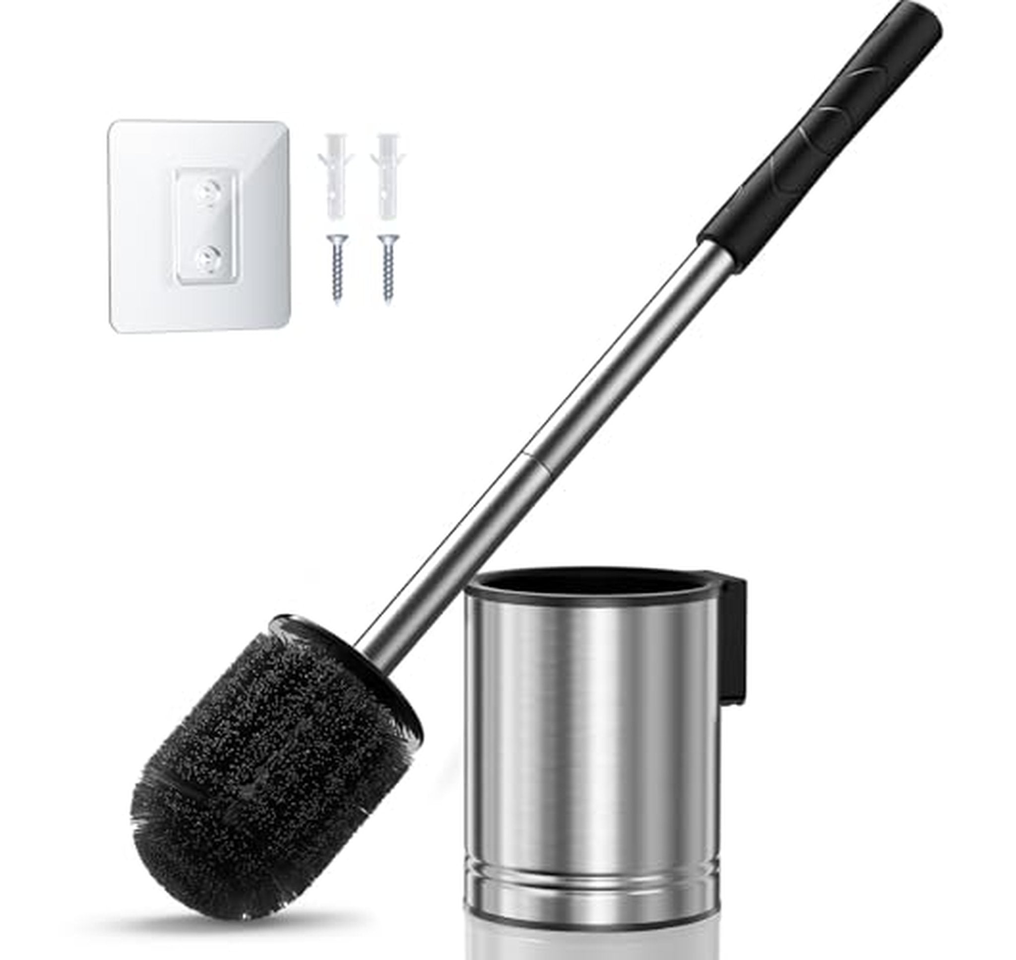 Compact Toilet Bowl Brush with Hidden Holder